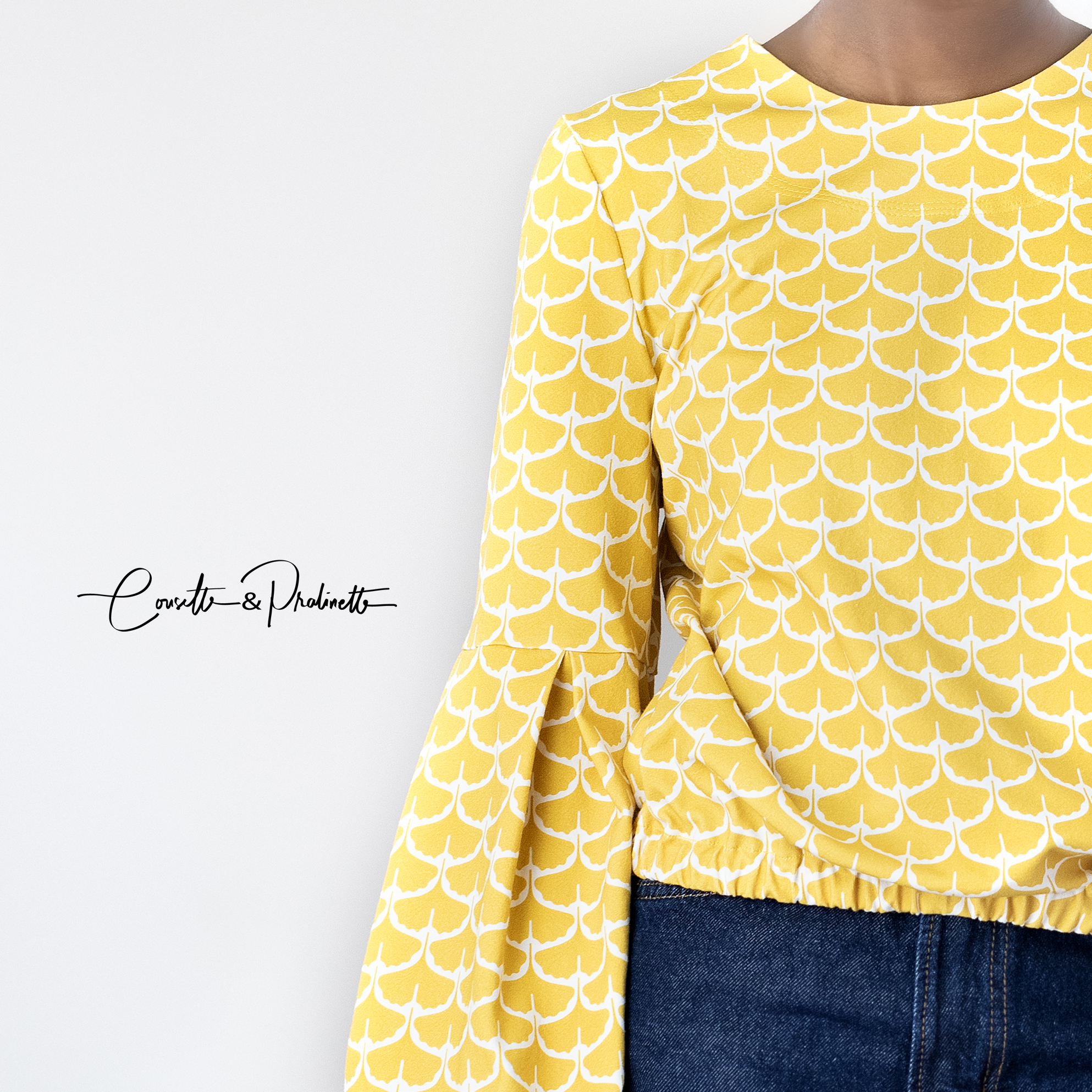 Bio Stoff  -  Ginko gelb