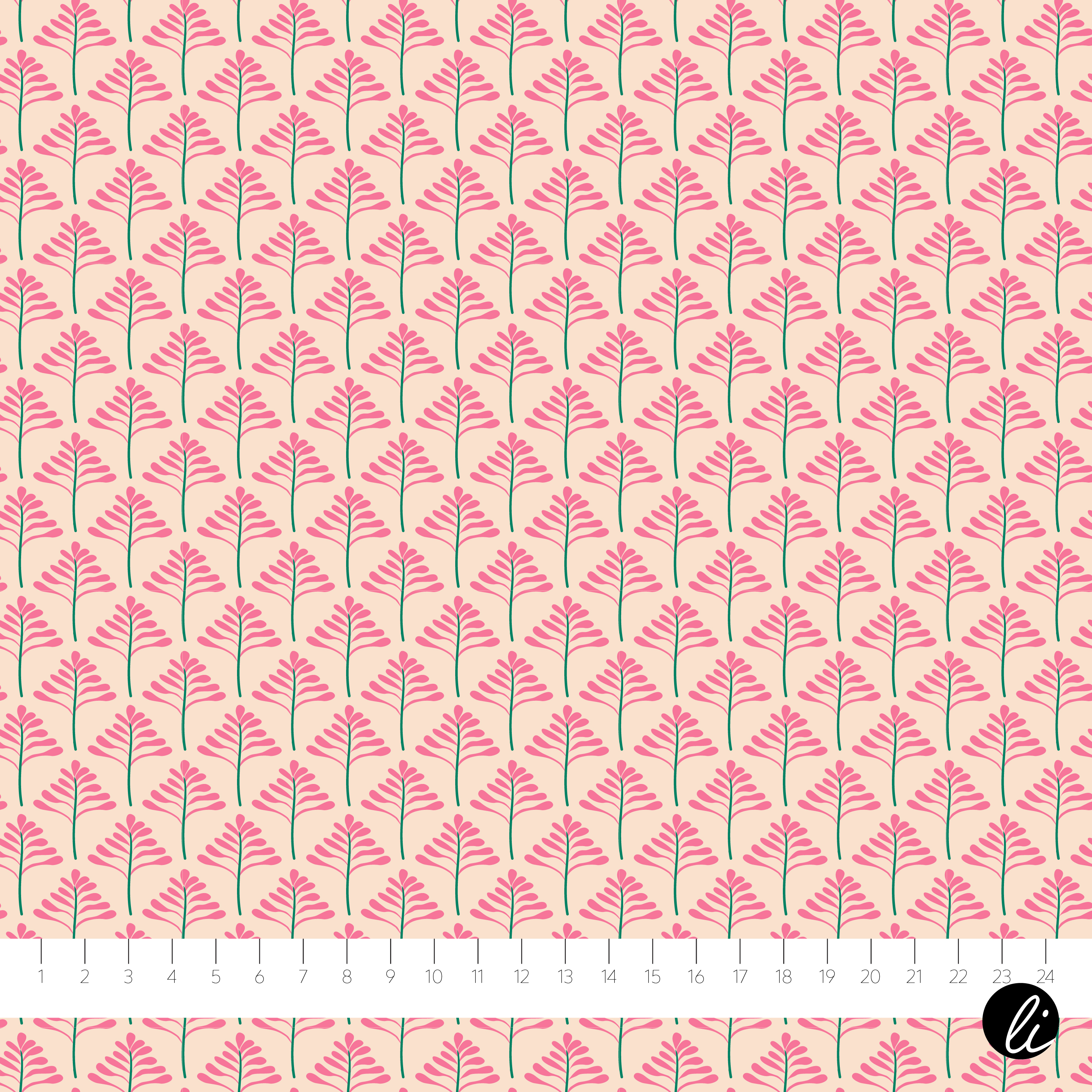 Bio Stoff  -  Rainforest Flower Nature  - AndreaLiesert, Floral & Blumen, Blätter & Ranken, beige