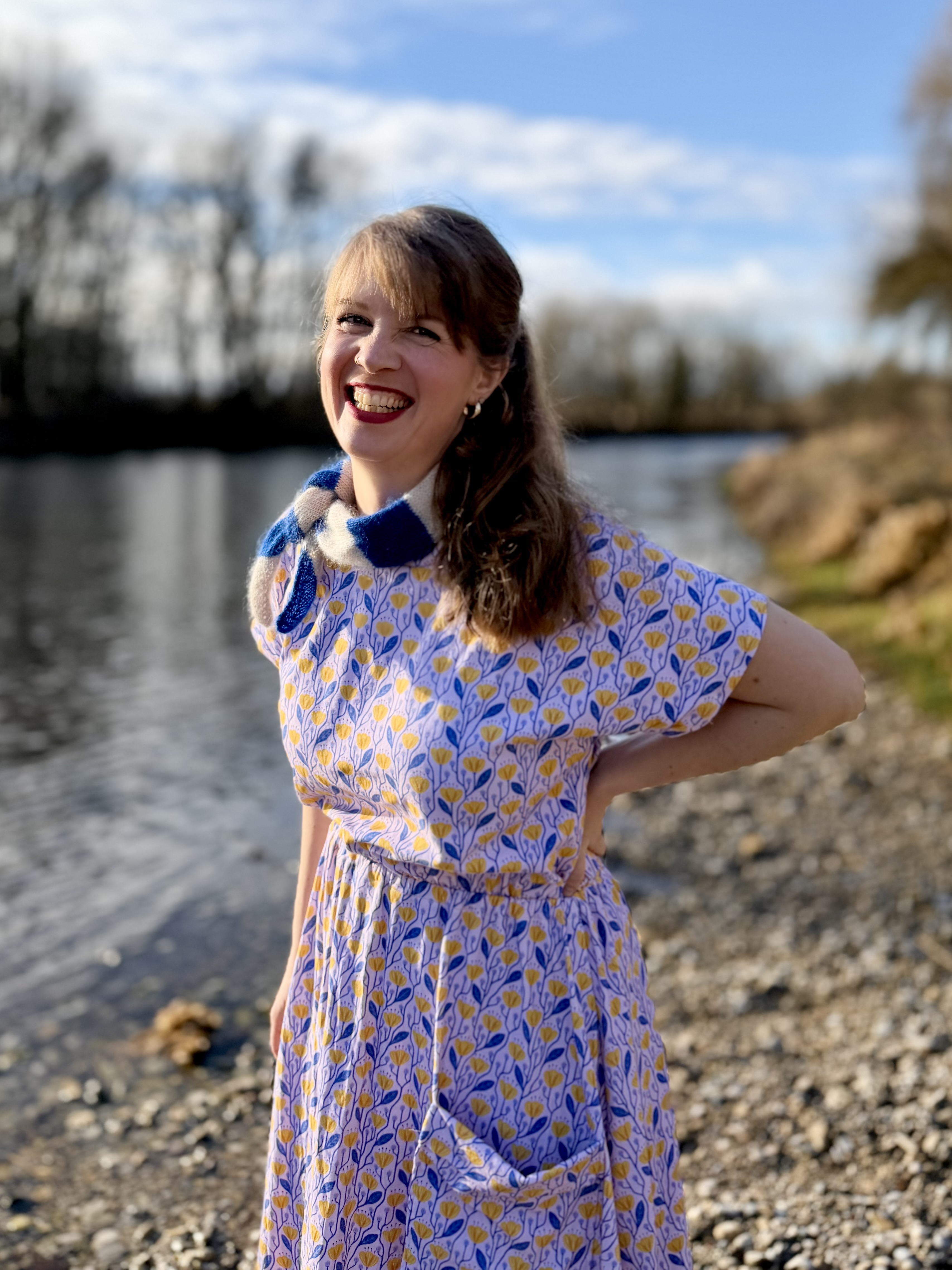 Bio Stoff  - Preppy Spring Growing Buttercups pink