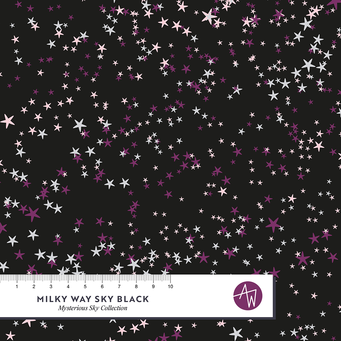 Bio Webware Stoff - Milky Way Sky Black - AlexandraWeise, schwarz, Sonne, Mond und Sterne, 100% Bio-Baumwolle Bio Webware Stoff - Milky Way Sky Black - AlexandraWeise, schwarz, Sonne, Mond und Sterne, 100% Bio-Baumwolle