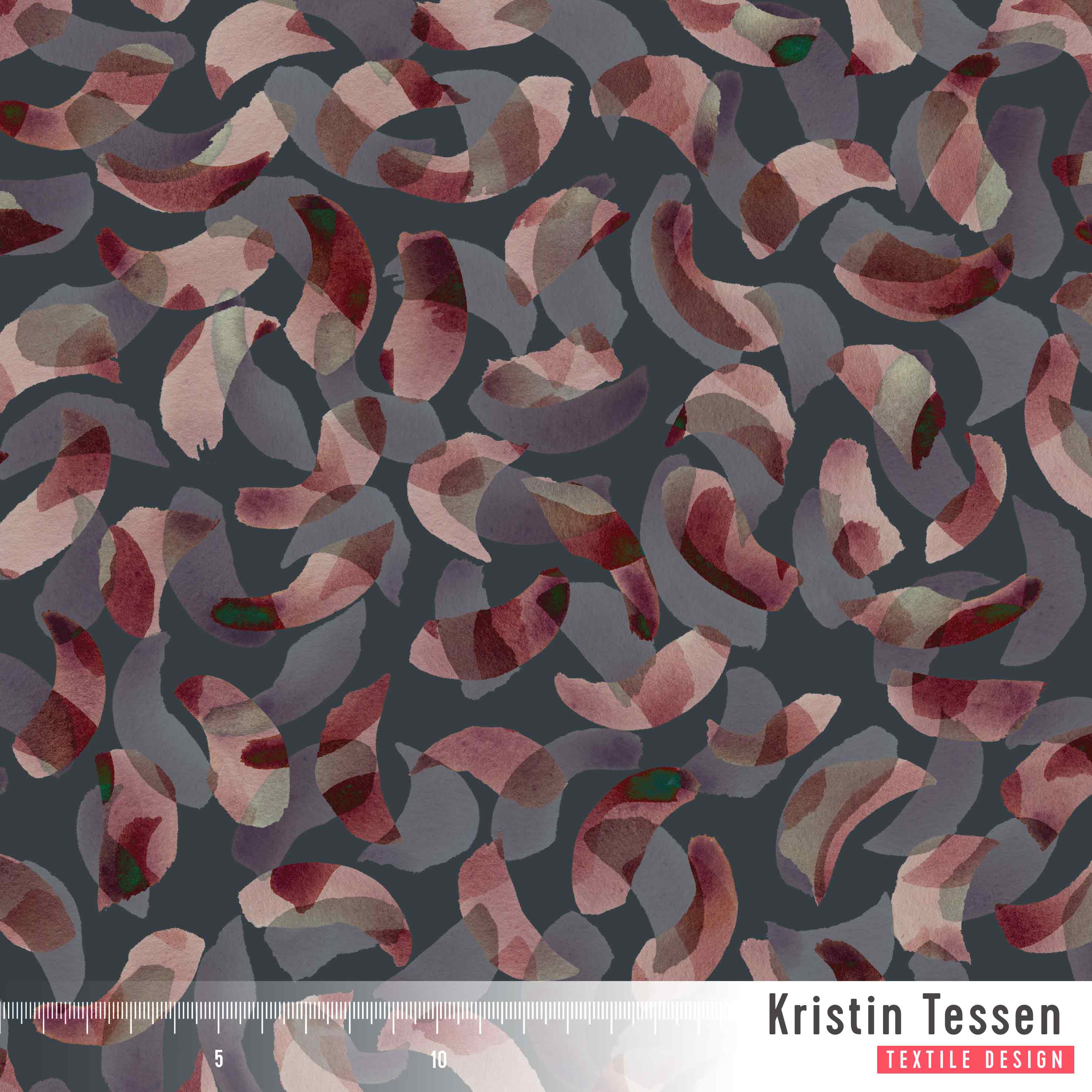 Bio Stoff - Melted Dots Magicalforest von Kristin Tessen in grau Bio Stoff - Melted Dots Magicalforest von Kristin Tessen in grau