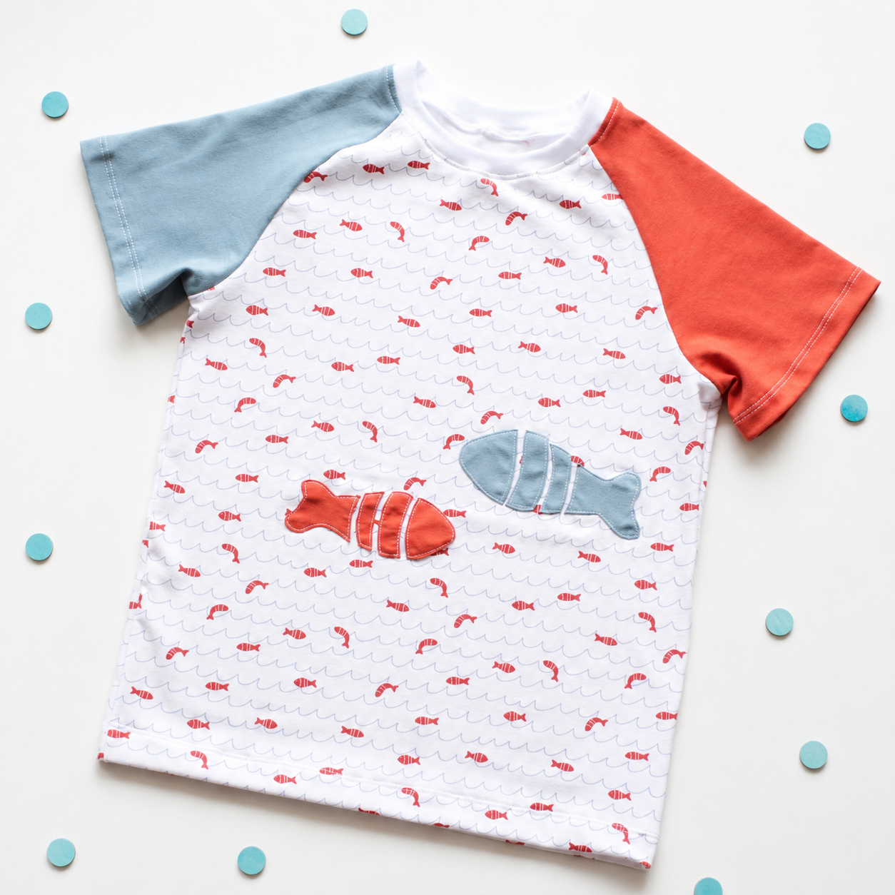 Bio Fabric - Tag am Meer Fische