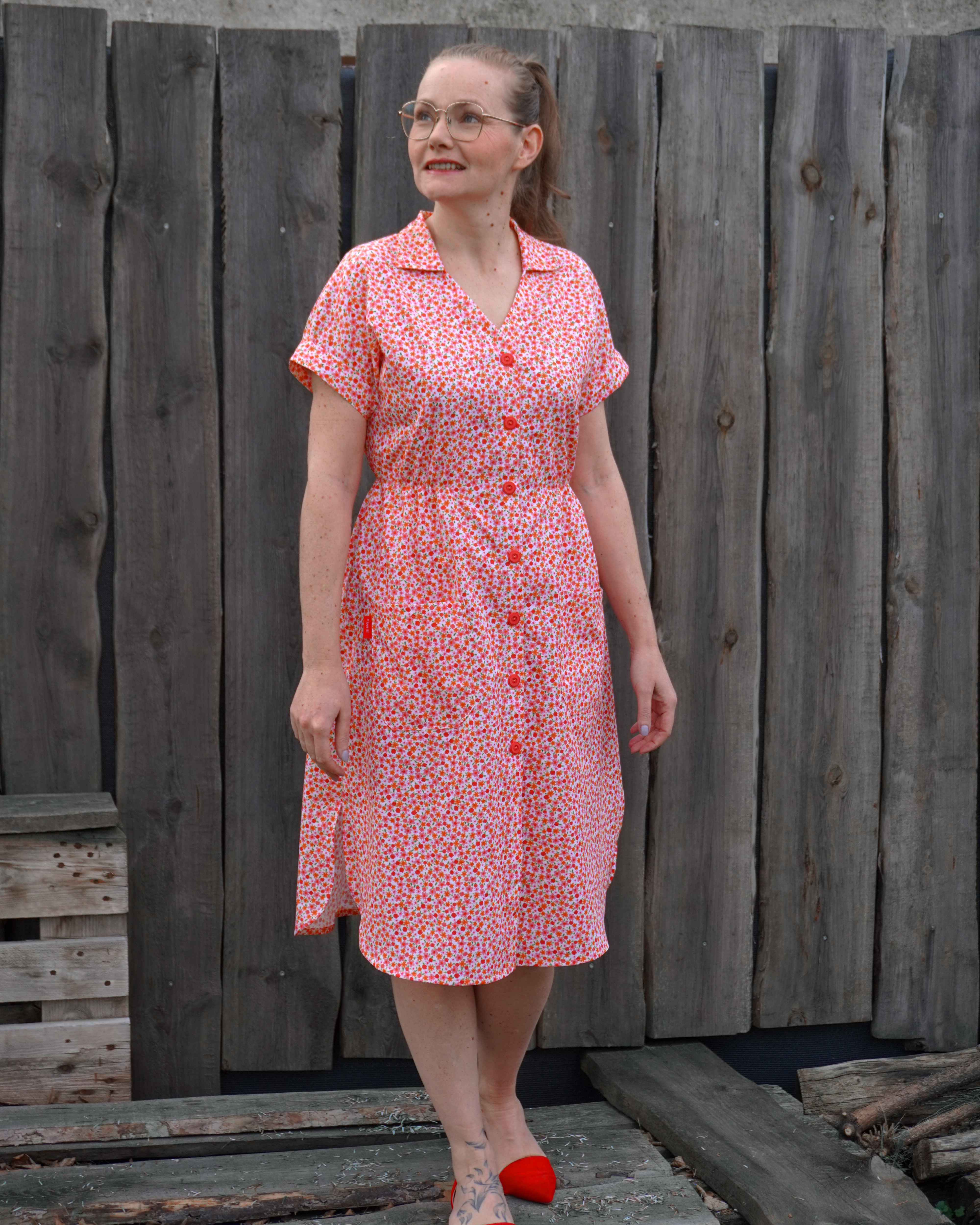 Bio Stoff  - Blumenwiese creme