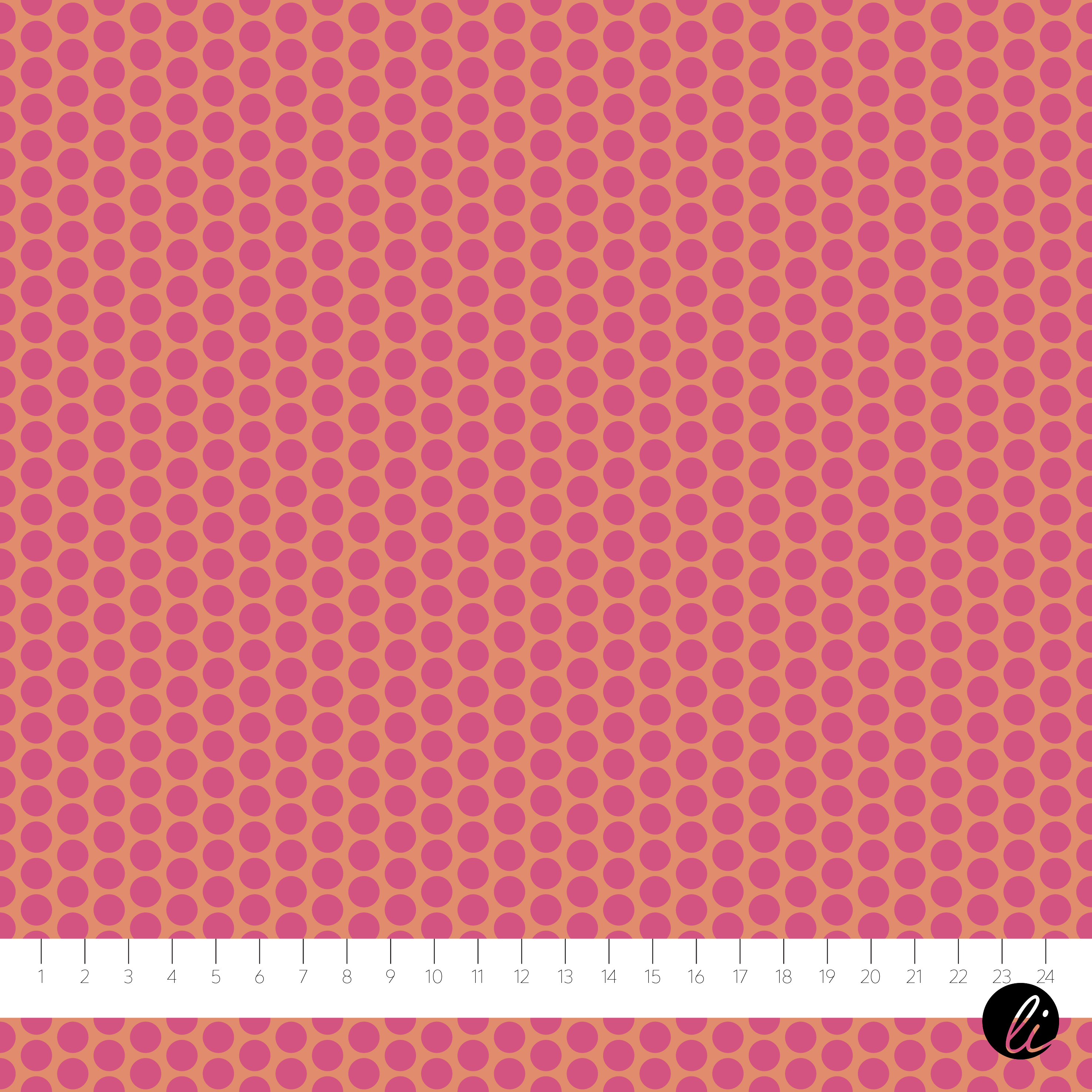 Bio Fabric - Mini Dots Pink by Andrea Liesert in pink