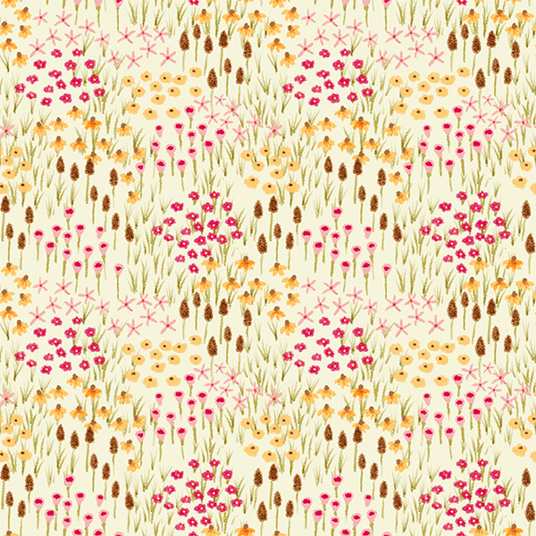 Bio Stoff  - Bunte Sommerwiese
