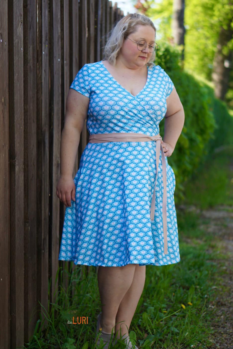 Organic fabric  -  Flower love lime green