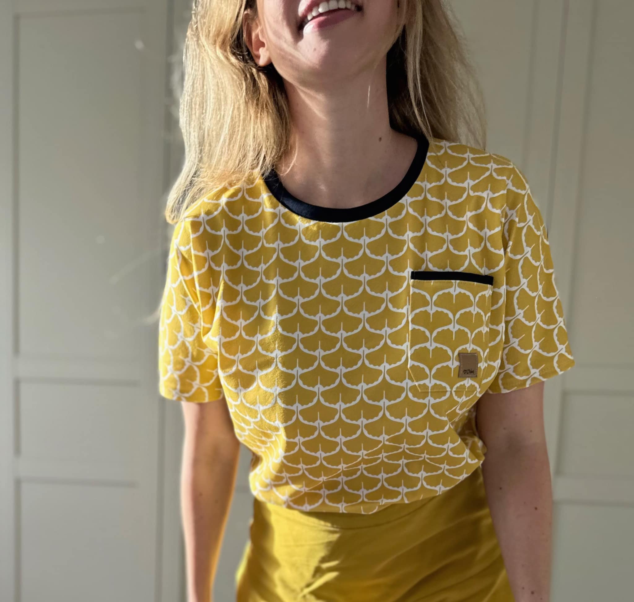 Bio Stoff  -  Ginko gelb