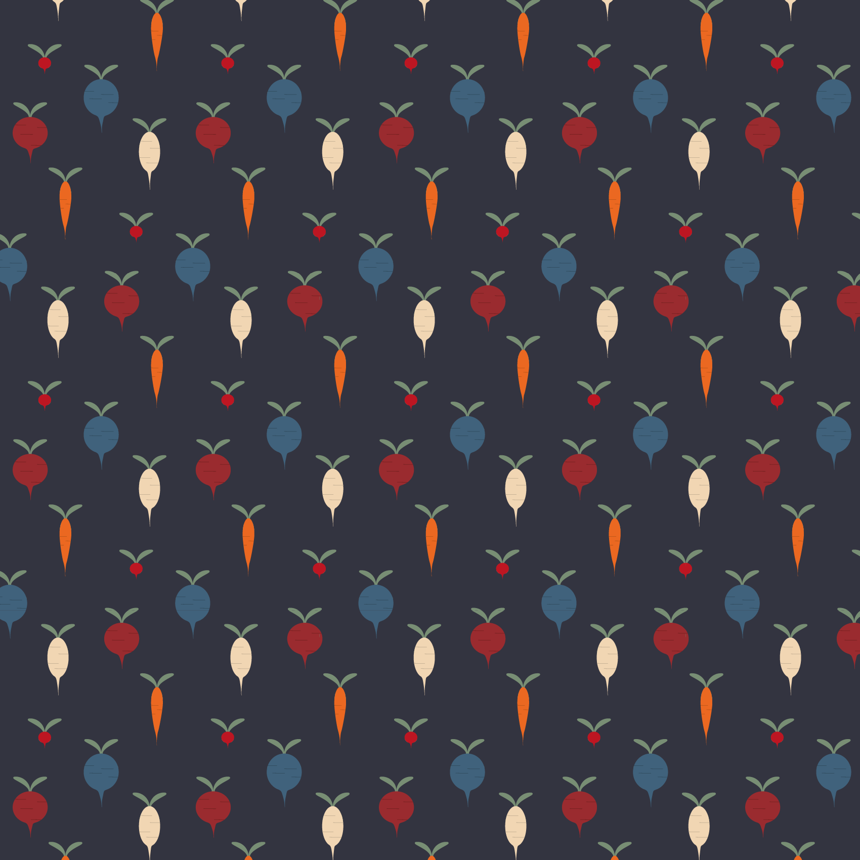 Bio Jersey Stoff - Wintergemüse Mini dunkel - LisaSanders, blau, Obst & Gemüse, Breite 150 cm Bio Jersey Stoff - Wintergemüse Mini dunkel - LisaSanders, blau, Obst & Gemüse, Breite 150 cm