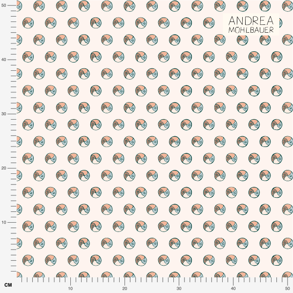 Bio Stoff  - Nordic Breeze Wasserbälle apricot