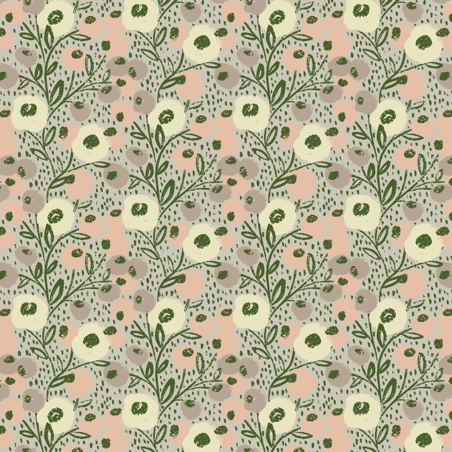 Organic fabric  - Enchanted Blossom
