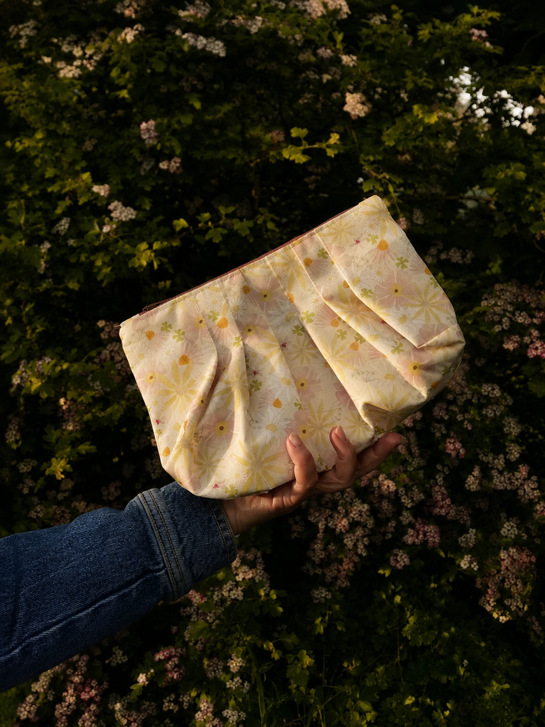 Organic fabric - Bunte Sommerblumen 