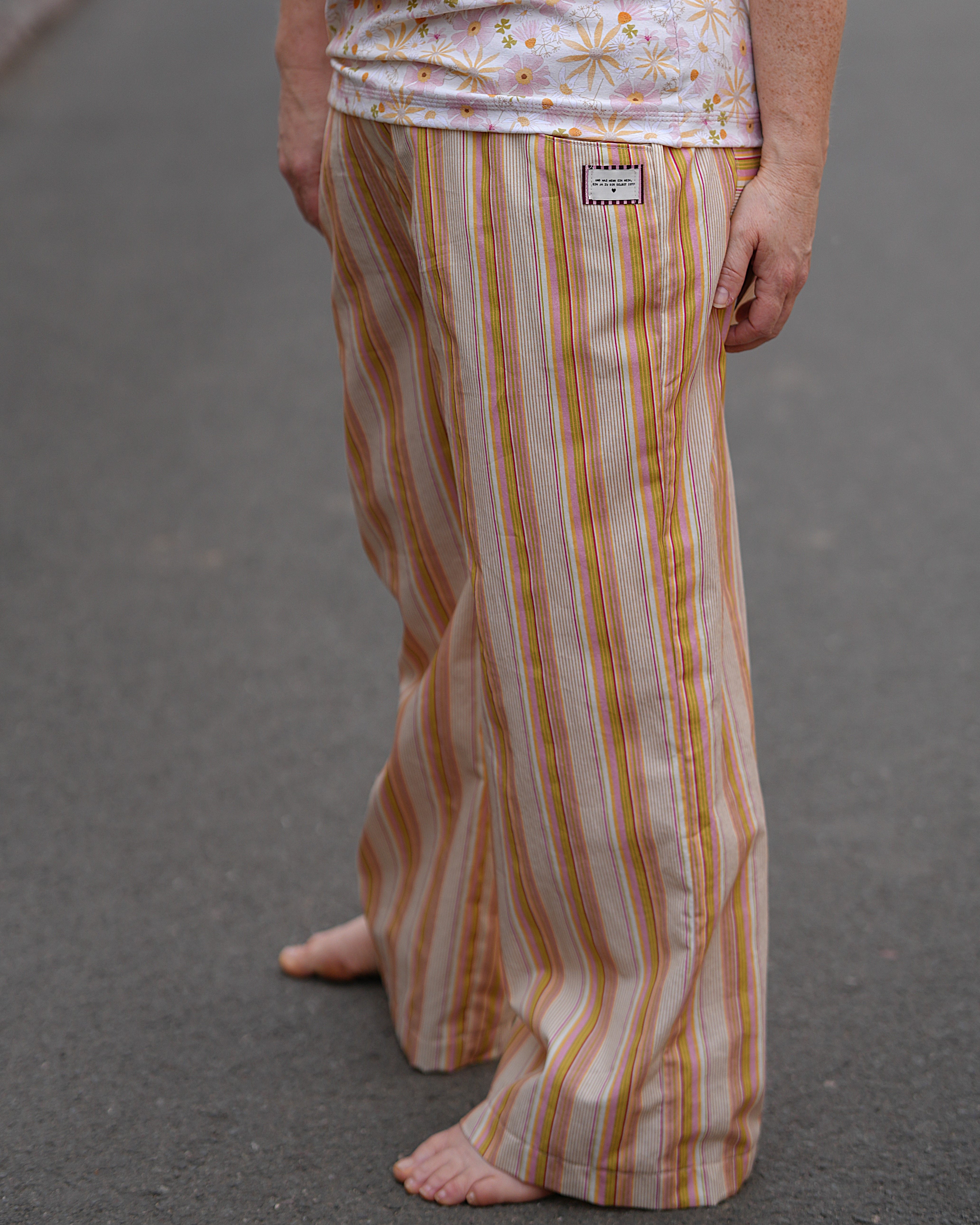 Organic fabric - Bunter Sommerstreifen