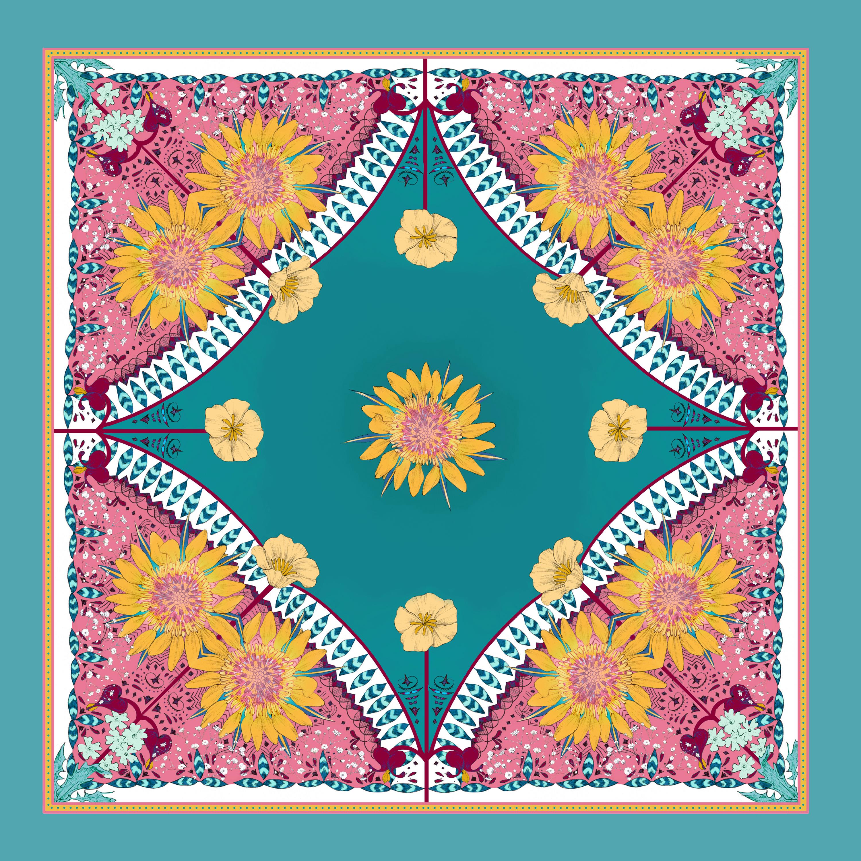 Bandana, türkis, Webware Bandana, türkis, Webware