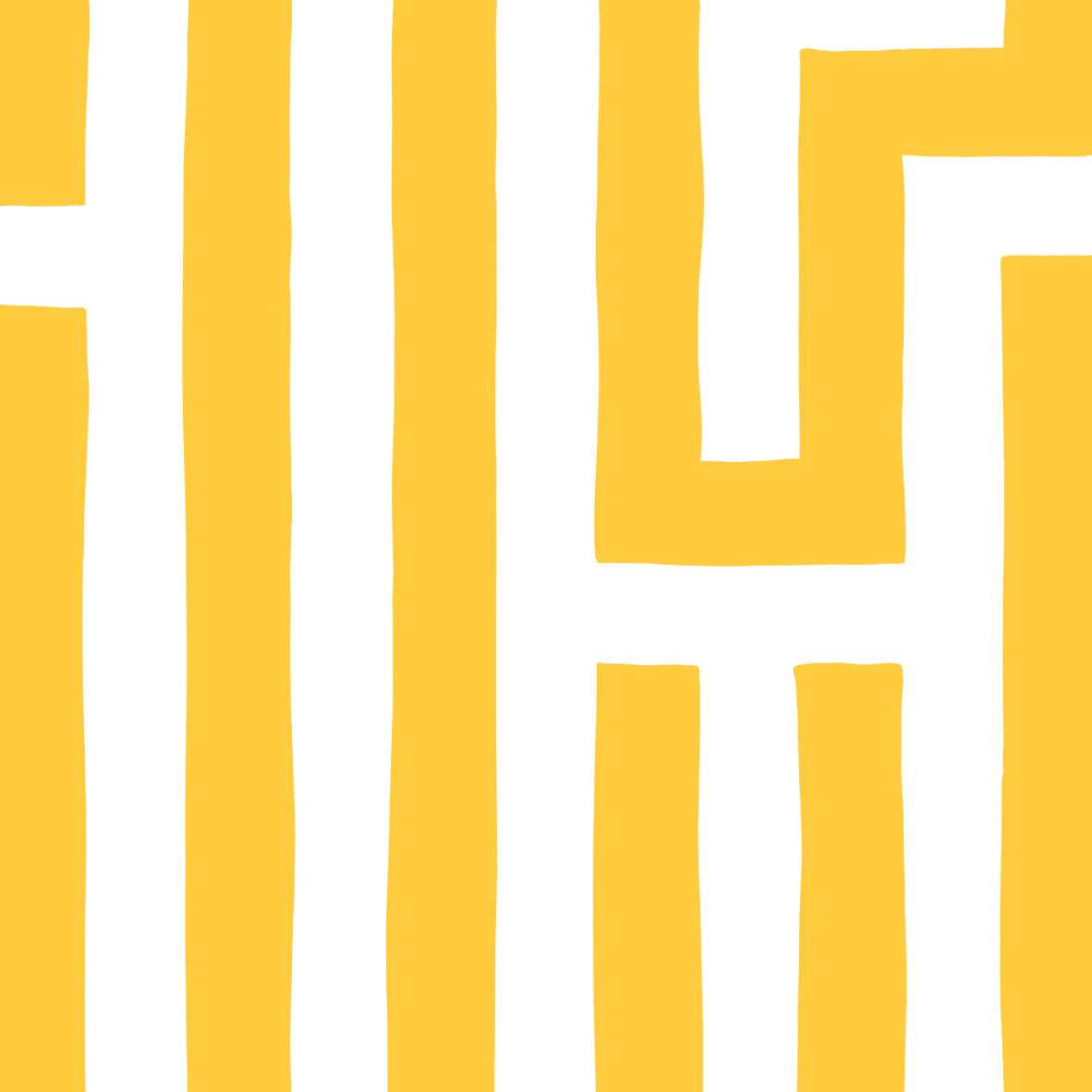 Bio Stoff - Gleichklang Vertikalstreifen gelb