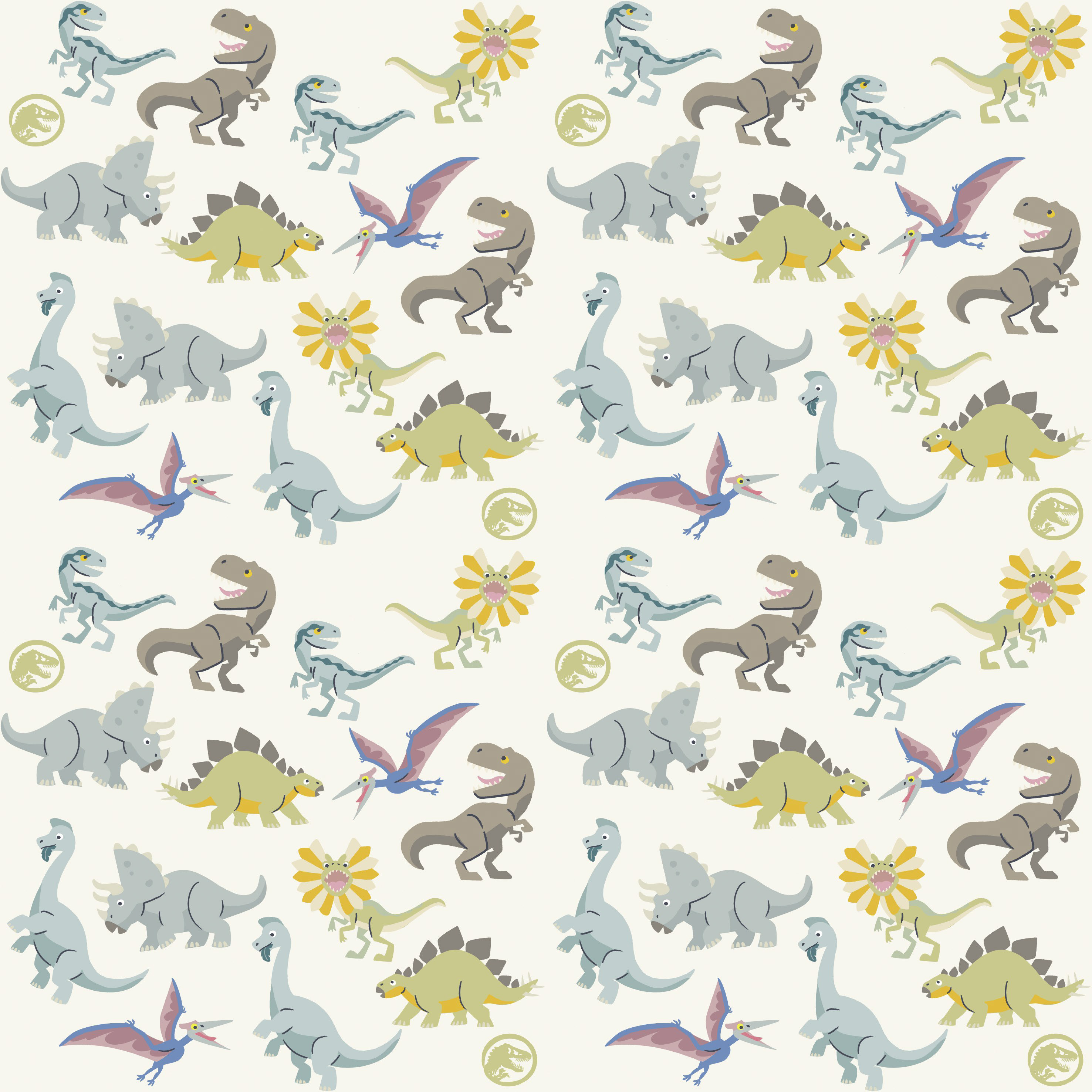 Bio Stoff  -  Jurassic World Little Dino  - JurassicWorld, Lizenzthemen, Dinosaurier, creme