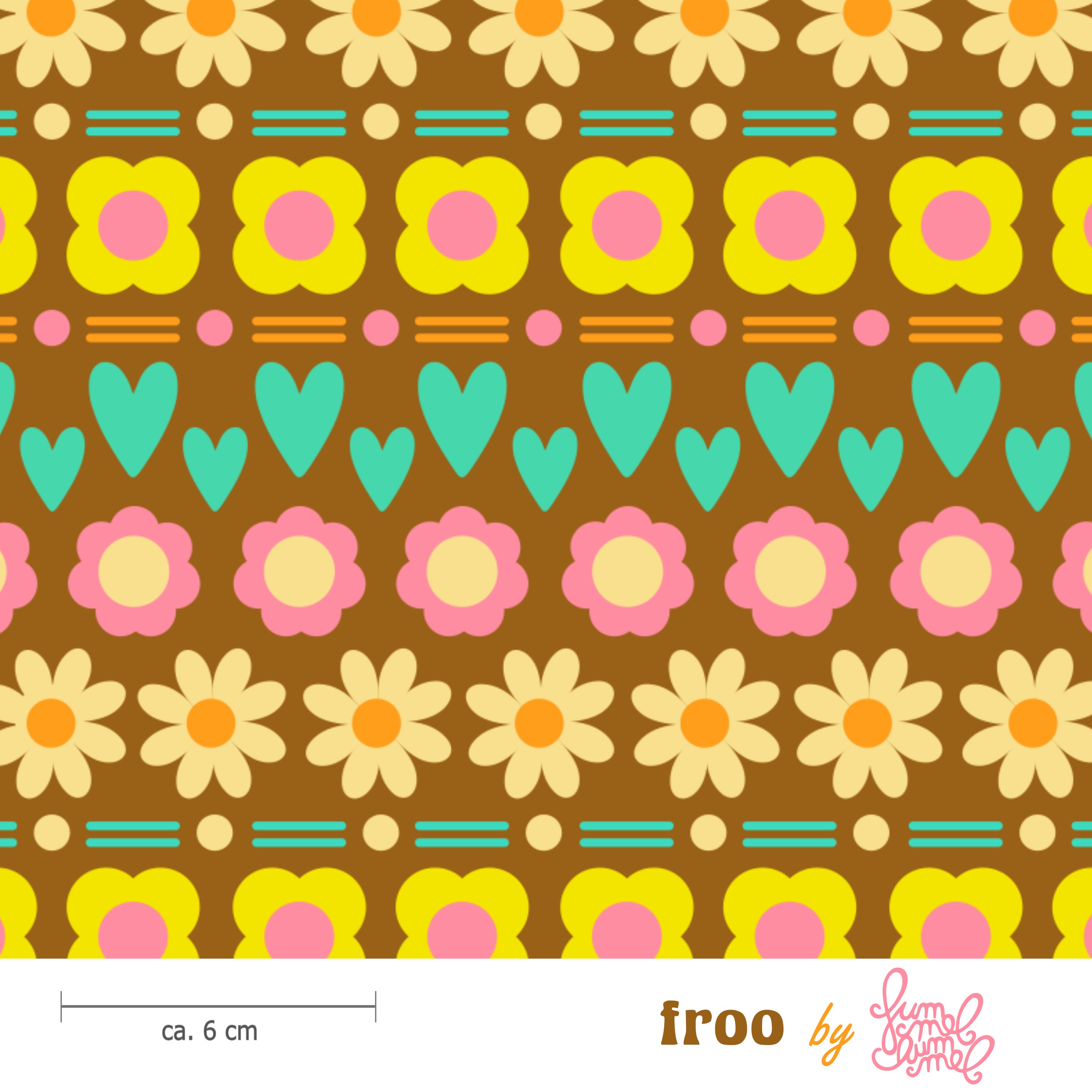 Bio Stoff - Froo Braun von Fummelhummel in braun