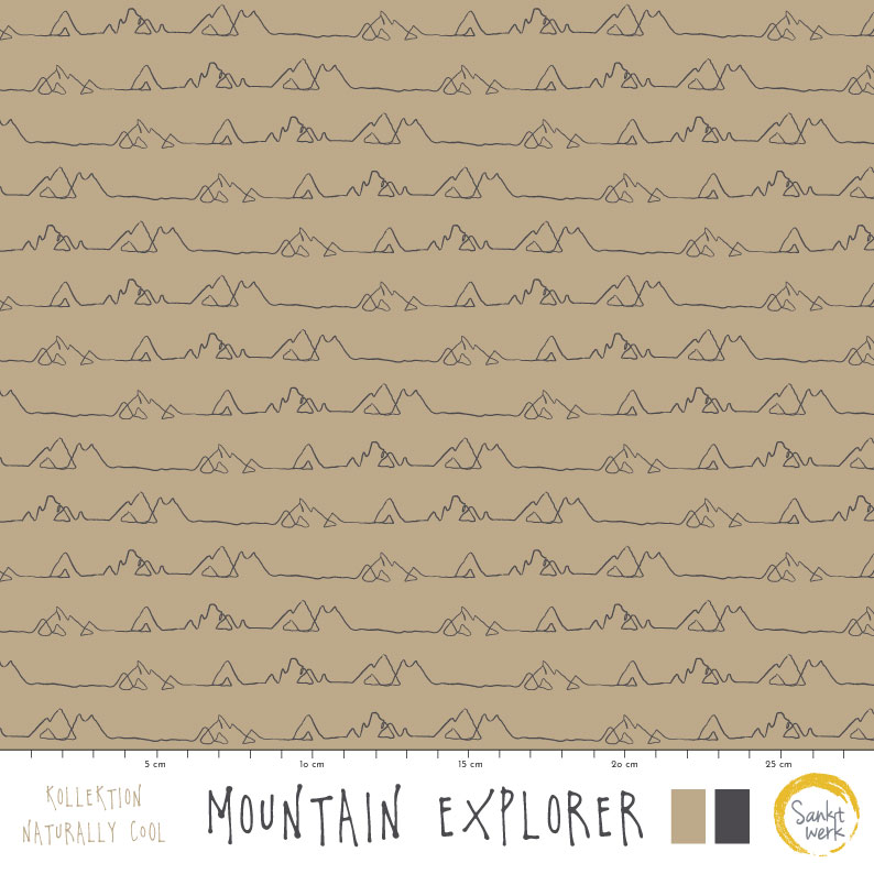 Bio Stoff  - Mountain Explorer - Sanktwerk, braun, Natur