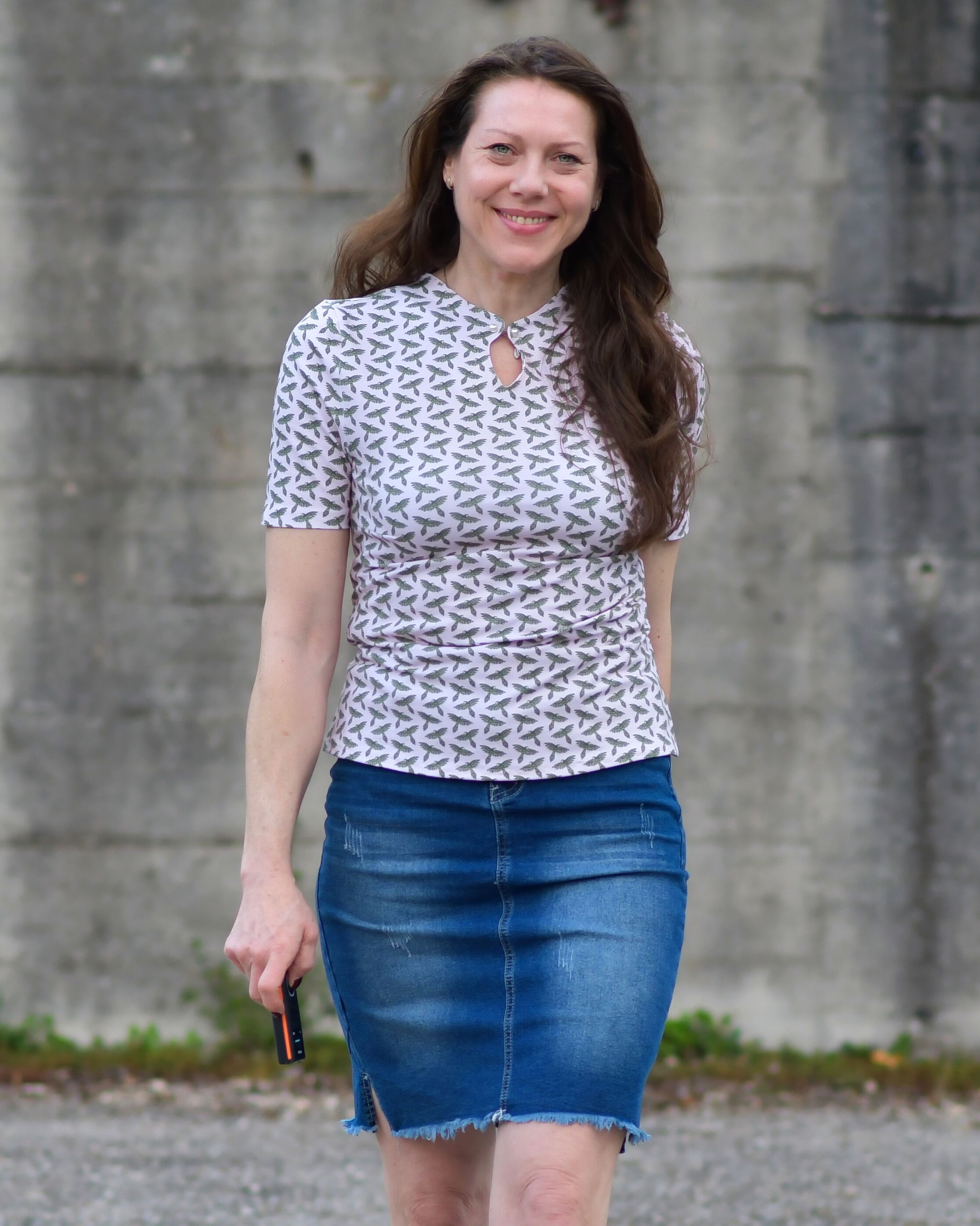 Bio Stoff  - Parrots dunkelgrün