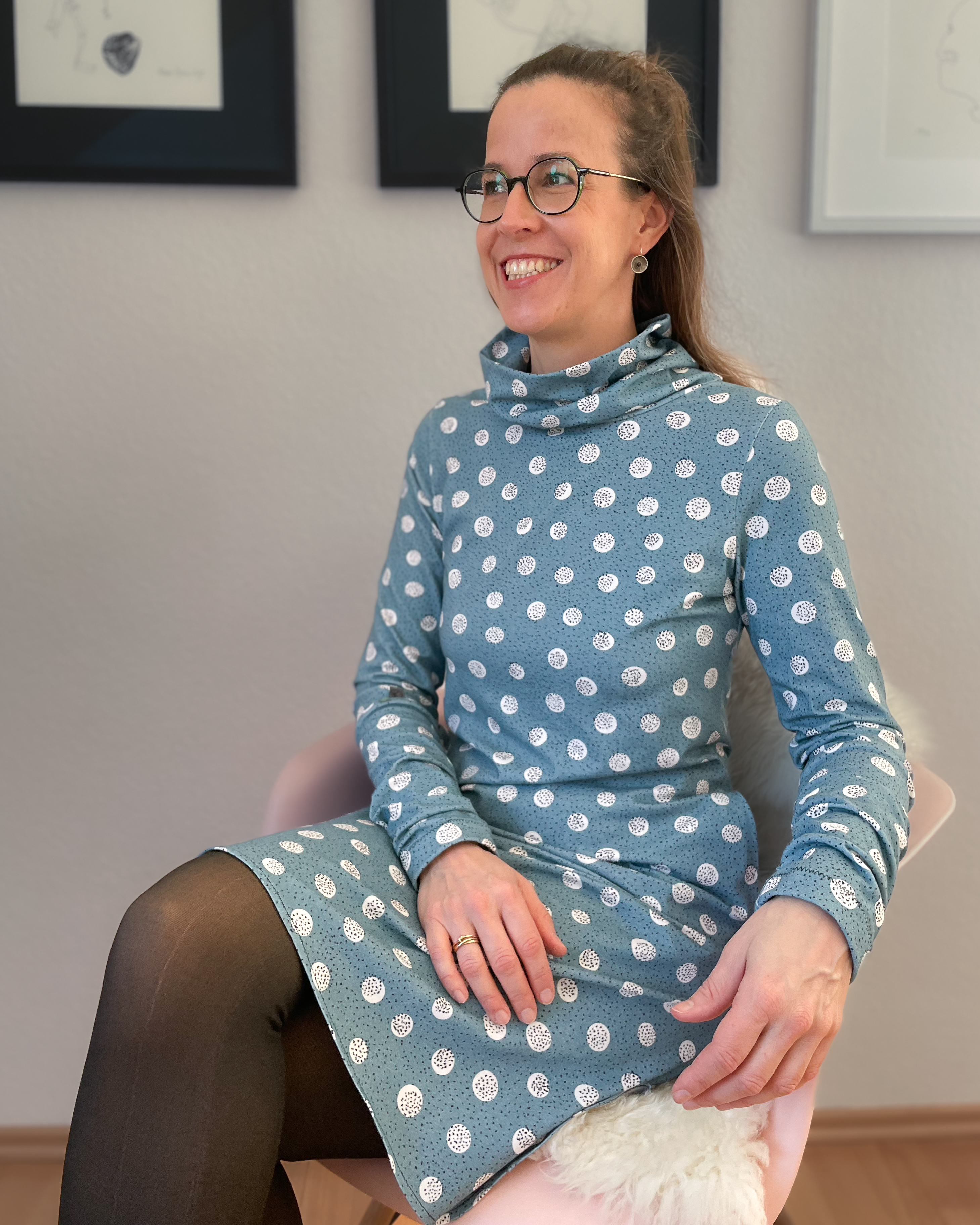 Bio Stoff  -  Tausend Tupfen pink