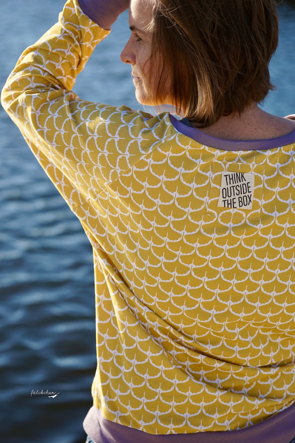 Bio Stoff  -  Ginko gelb