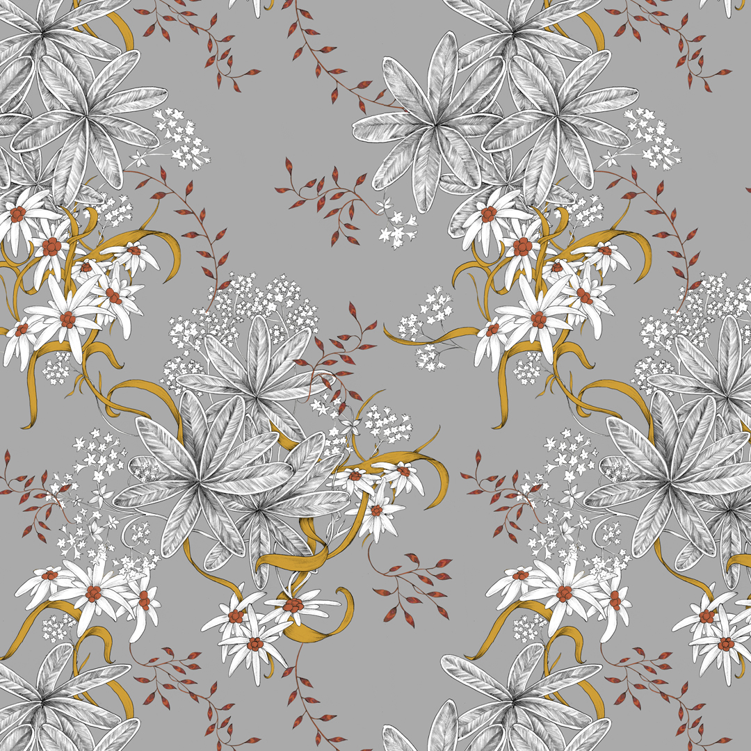 Alpenblume Grau,Webware Alpenblume Grau,Webware