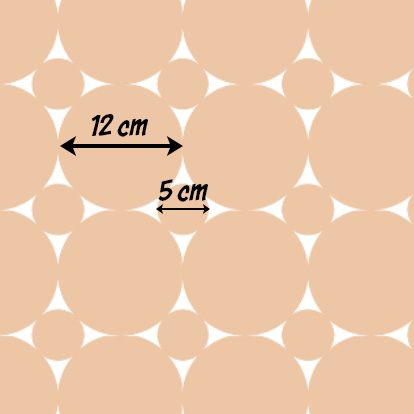 Bio Webware Stoff  -  Peach Circle White  - KimbusMom, beige, Punkte, 100% Bio-Baumwolle