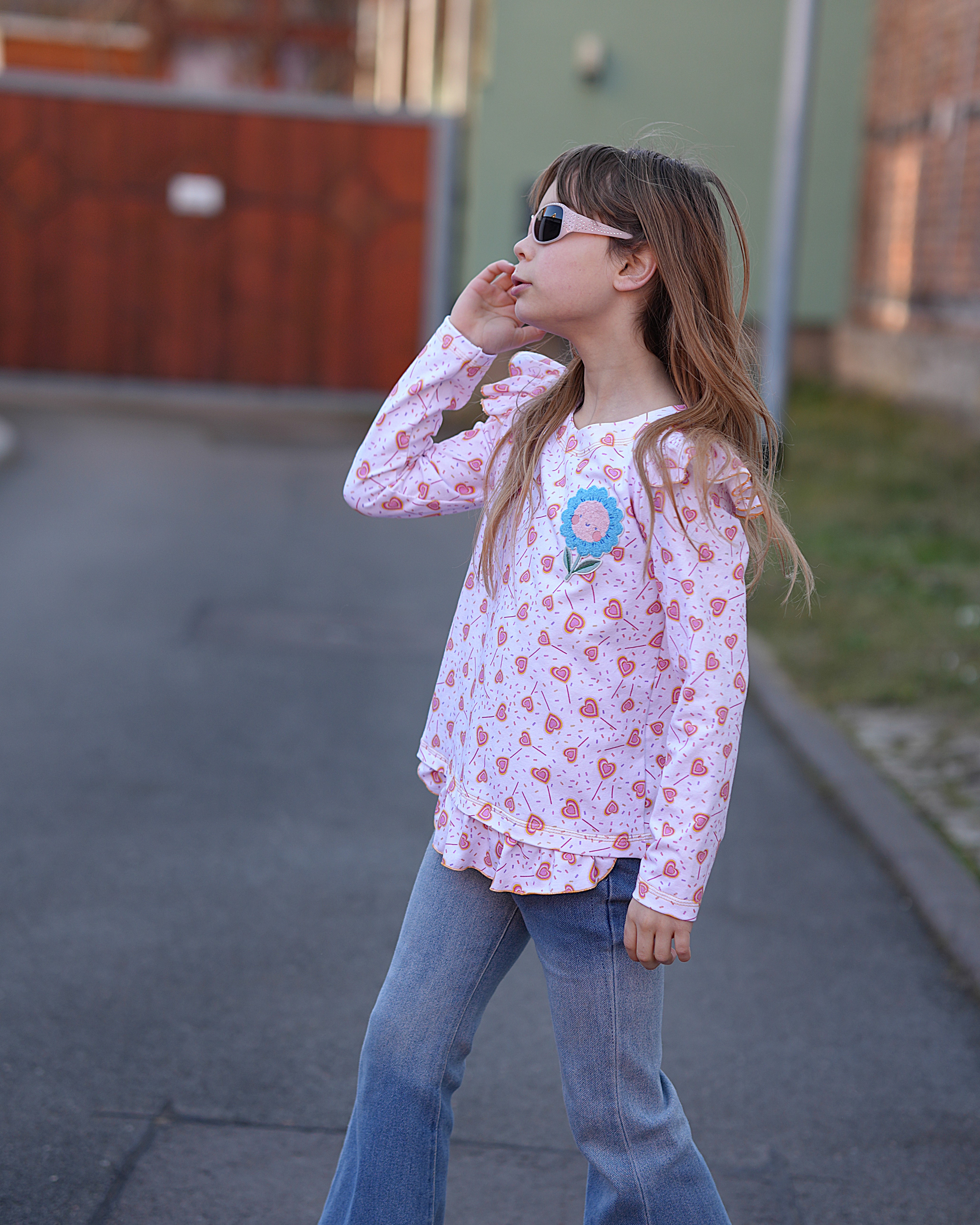 Bio Stoff  - Sweetheart Lolly pastell rosa