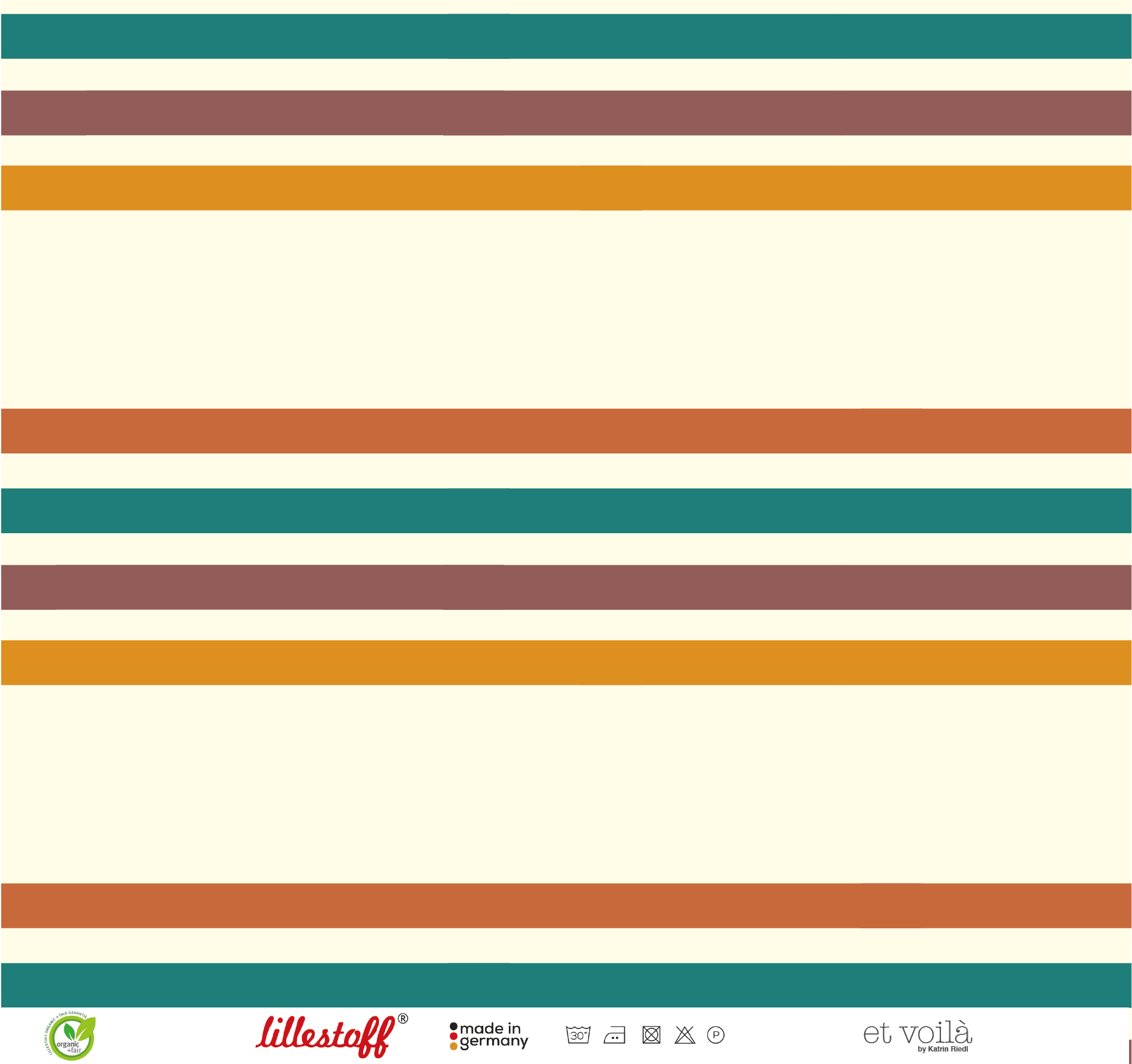 Bio Webware Stoff - Smile Stripes - etvoila, bunt, creme, Streifen, Abstrakt, 100% Bio-Baumwolle Bio Webware Stoff - Smile Stripes - etvoila, bunt, creme, Streifen, Abstrakt, 100% Bio-Baumwolle