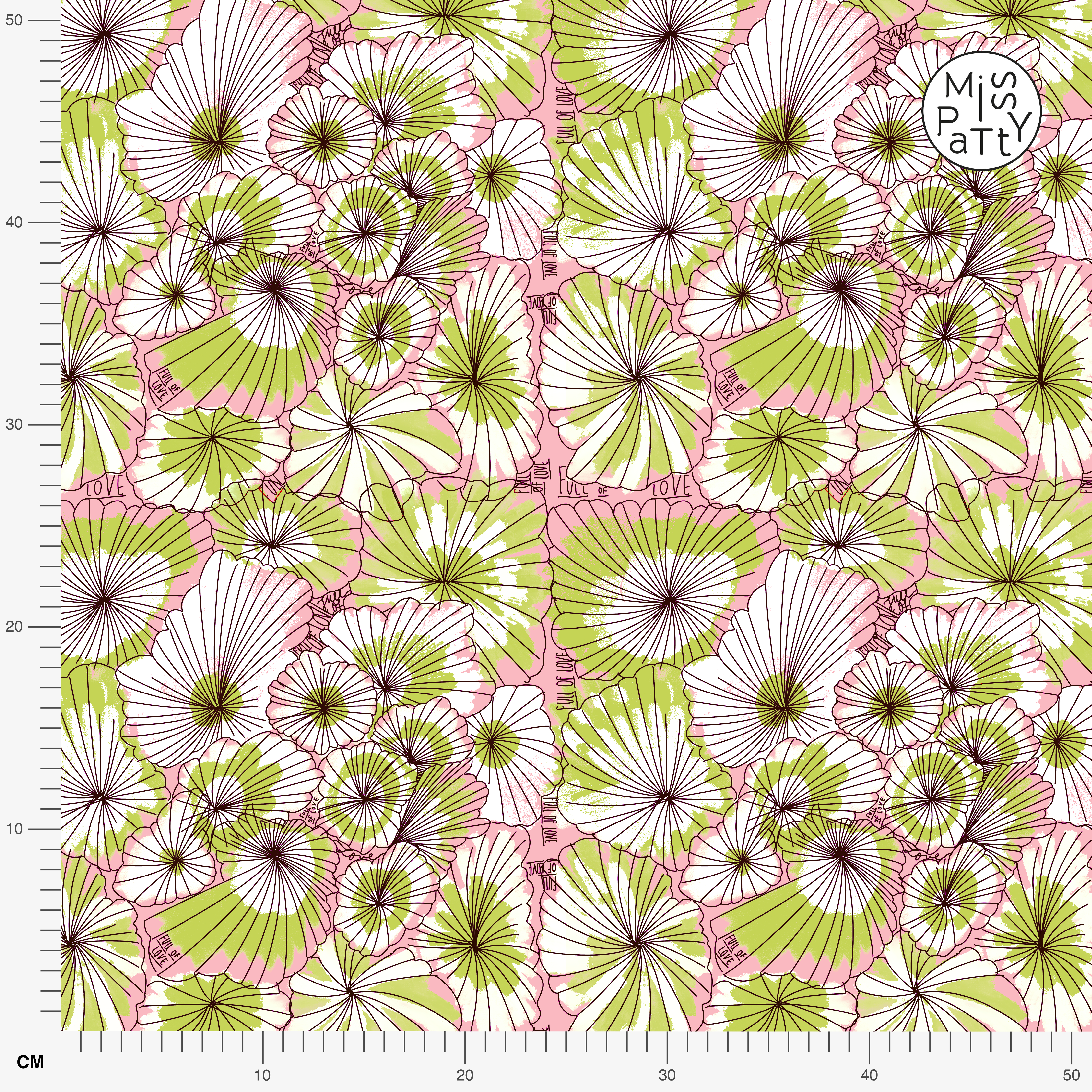 Organic fabric  - Green Love