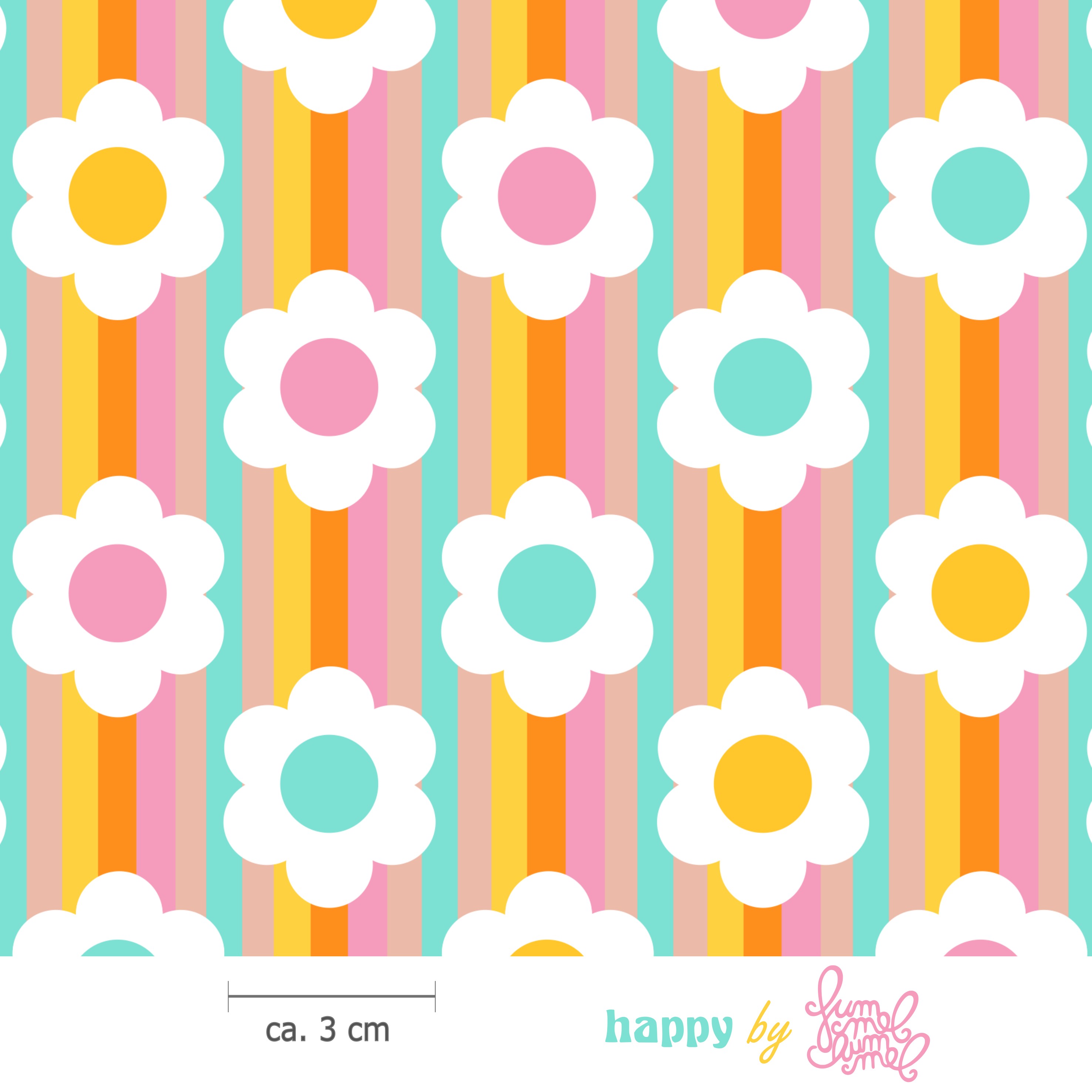 Bio Webware Stoff - Happy - Fummelhummel, bunt, Floral & Blumen, Sommer, 100% Bio-Baumwolle Bio Webware Stoff - Happy - Fummelhummel, bunt, Floral & Blumen, Sommer, 100% Bio-Baumwolle