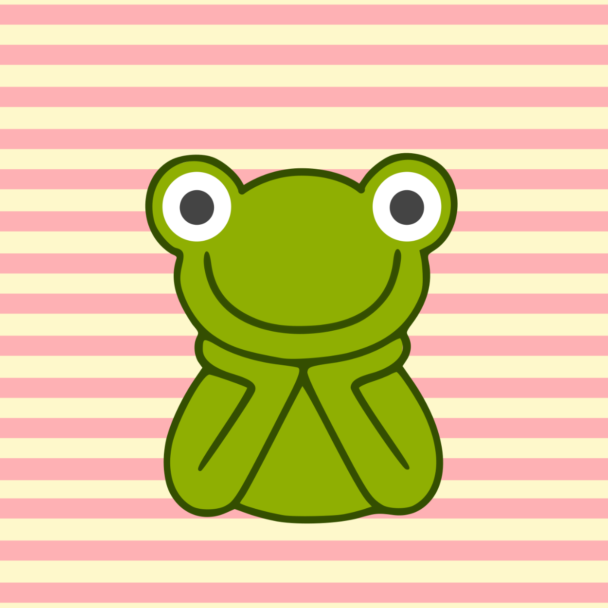 Organic fabric - 1m Panel Kissmi Frosch