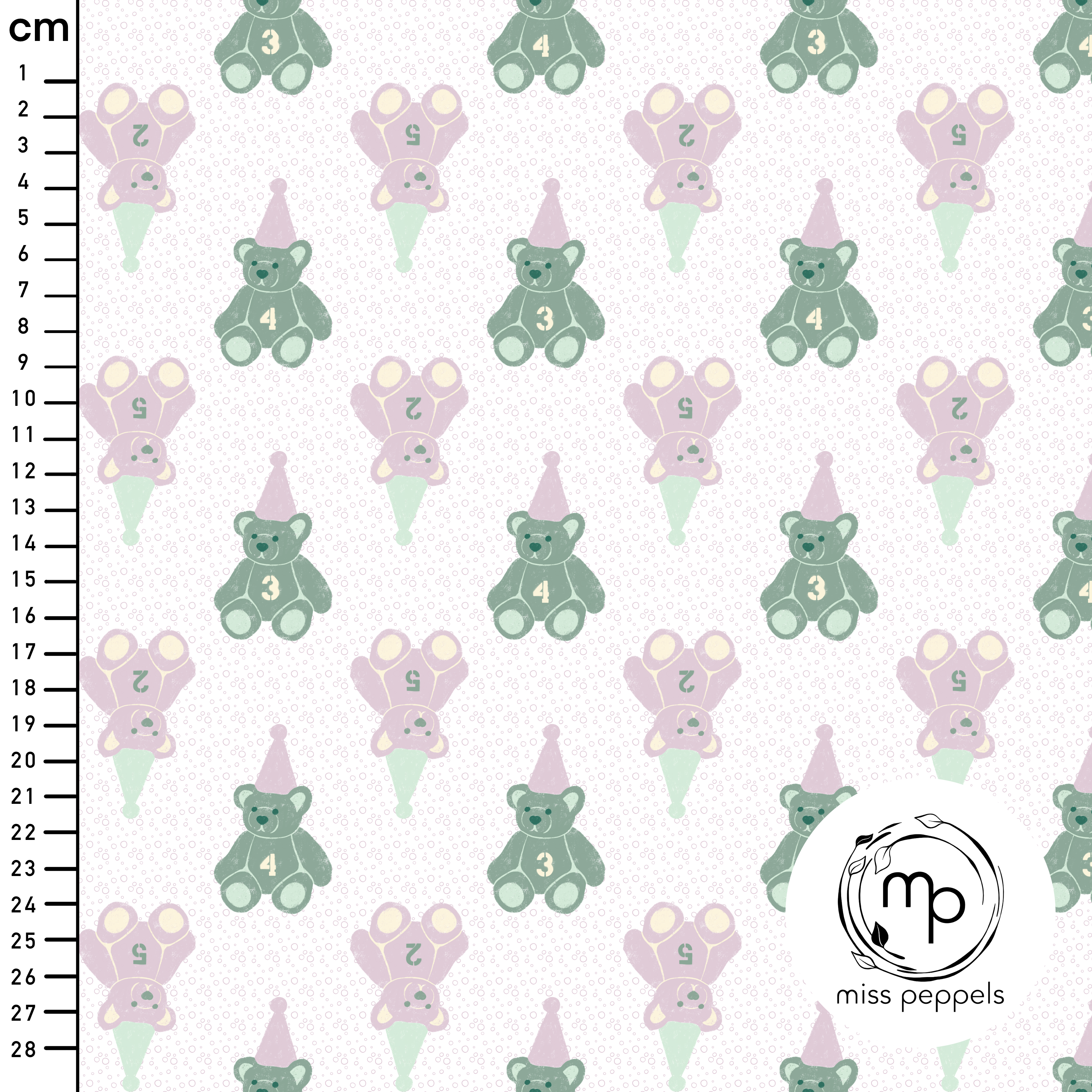 Bio Stoff - Teddy grün