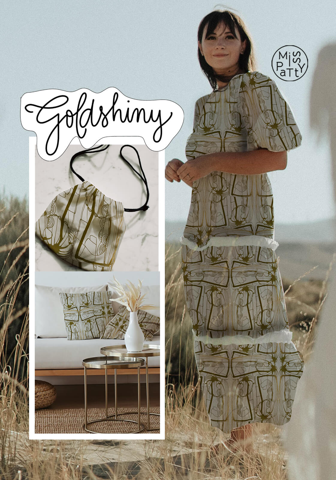 Organic fabric  -  Goldshiny