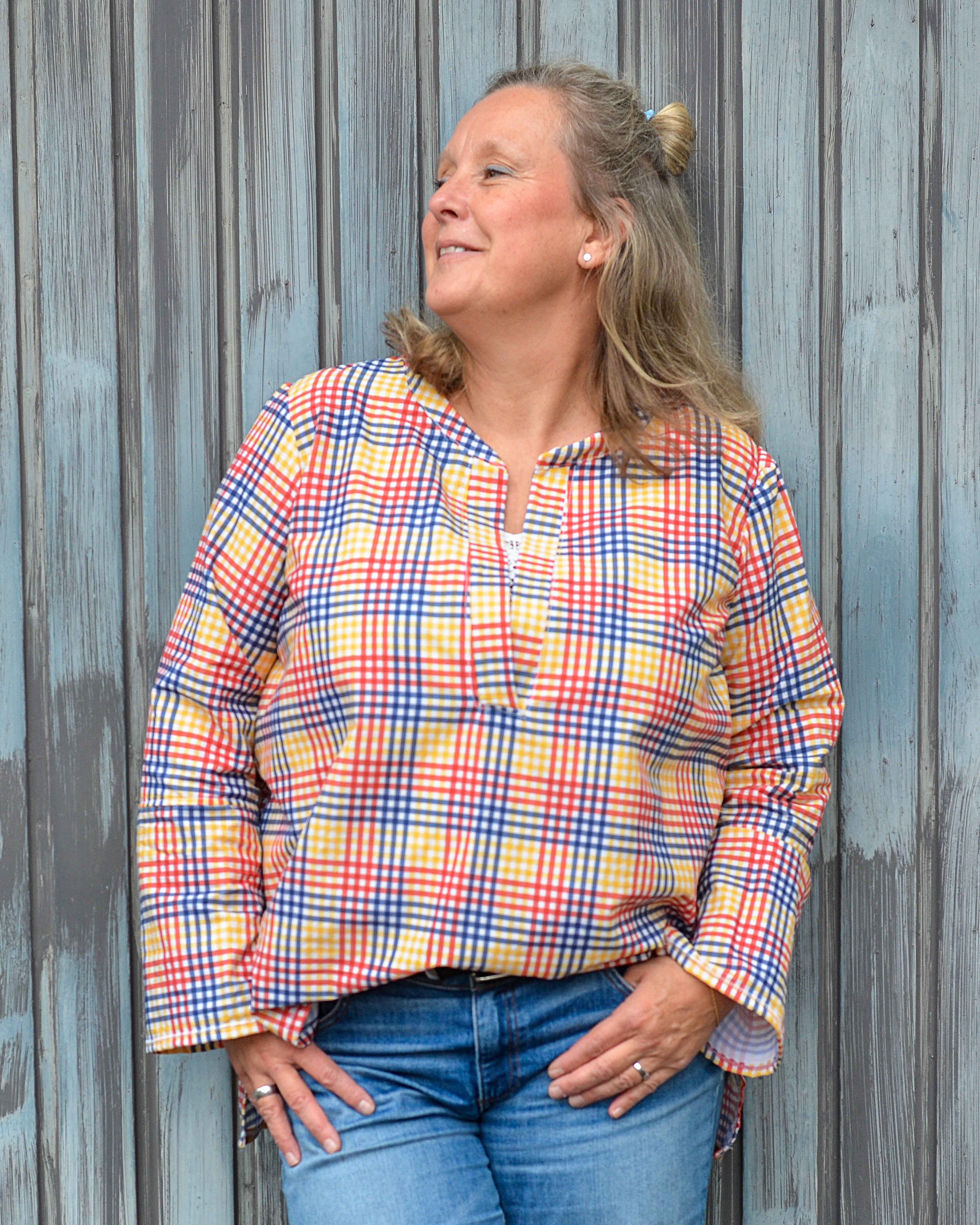 Bio Stoff  - Cozy Vichy Plaid blau - Alexandra Weise