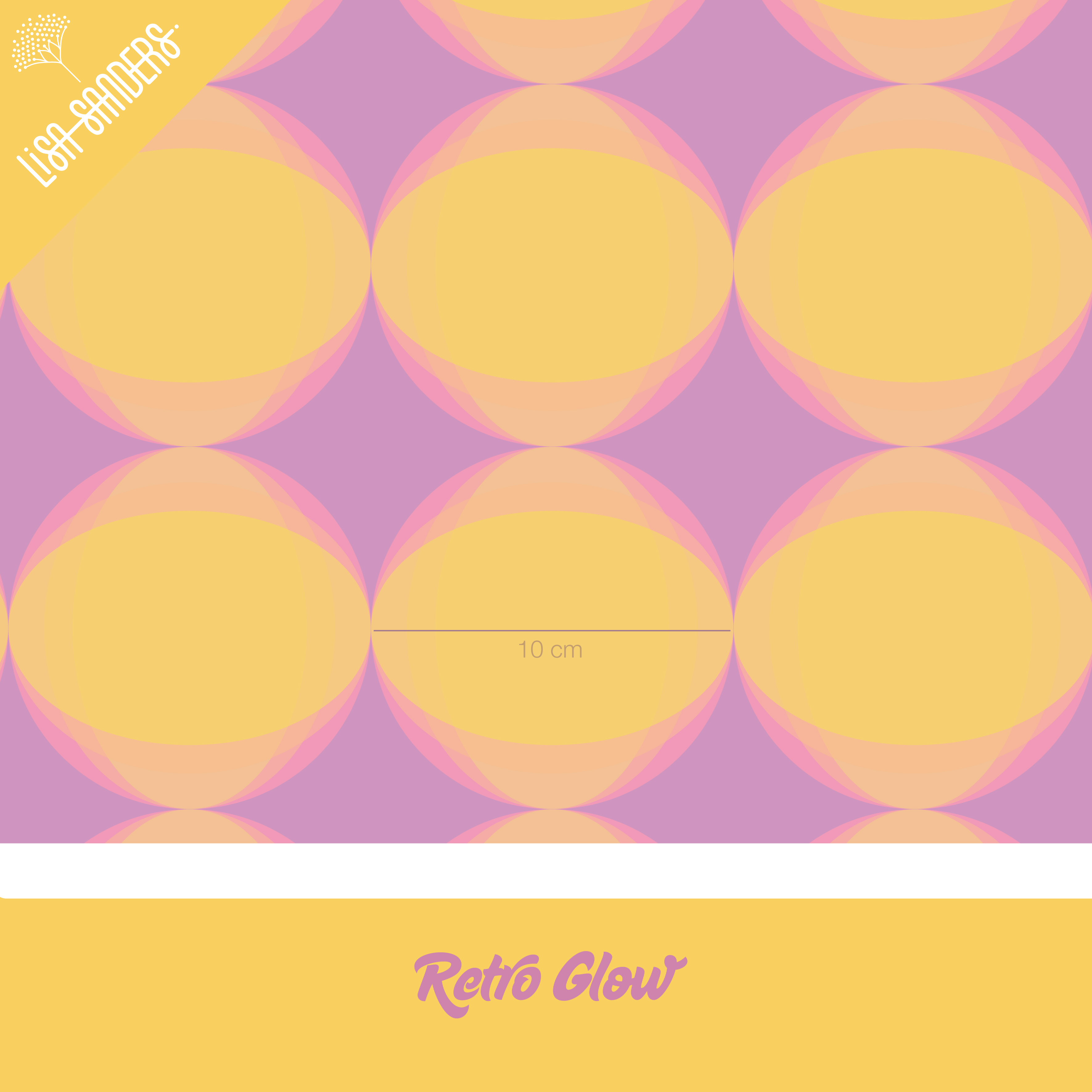 Bio Stoff - Retro Glow von Lisa Sanders in lila