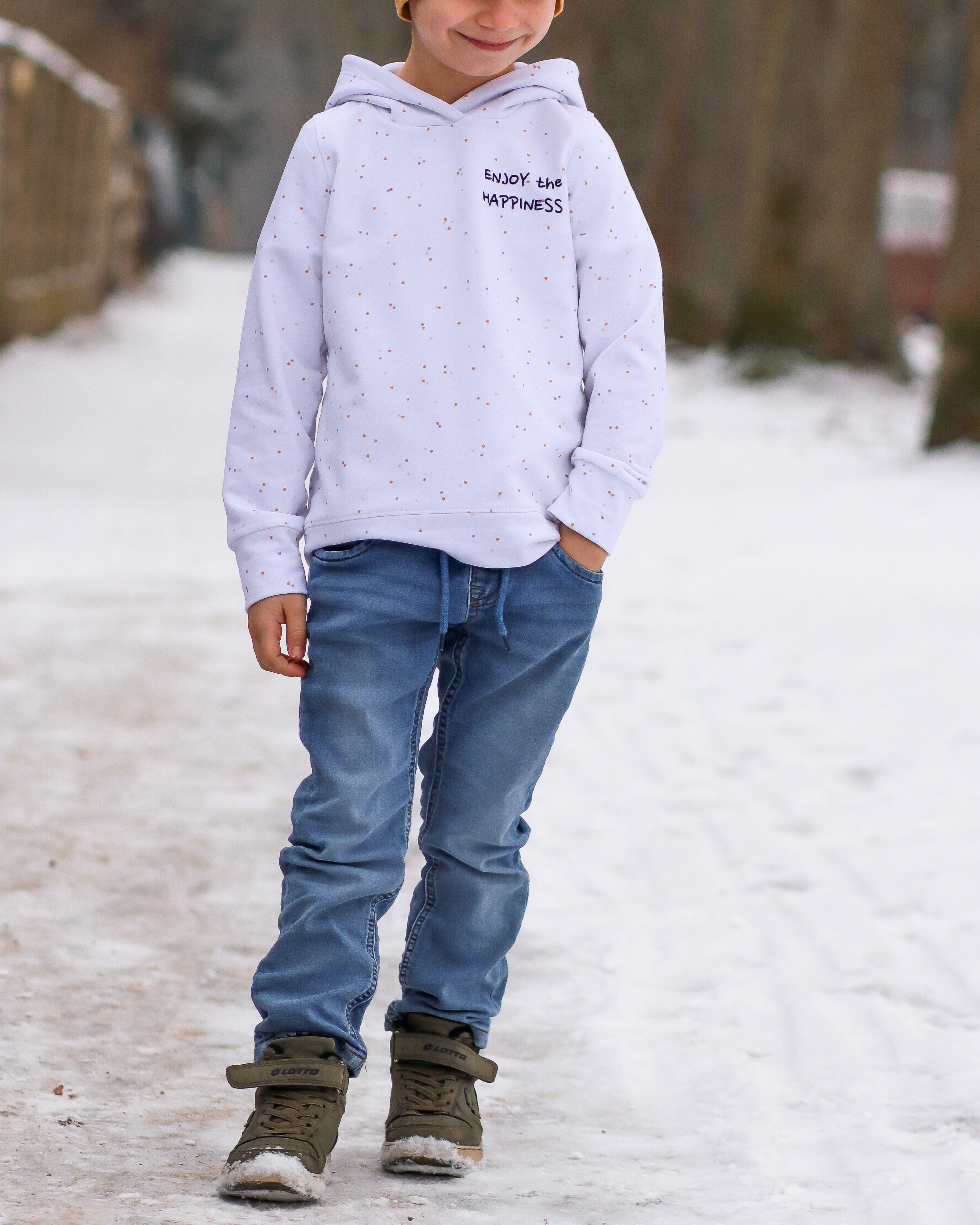 Bio Stoff - Bunt Gepunktet