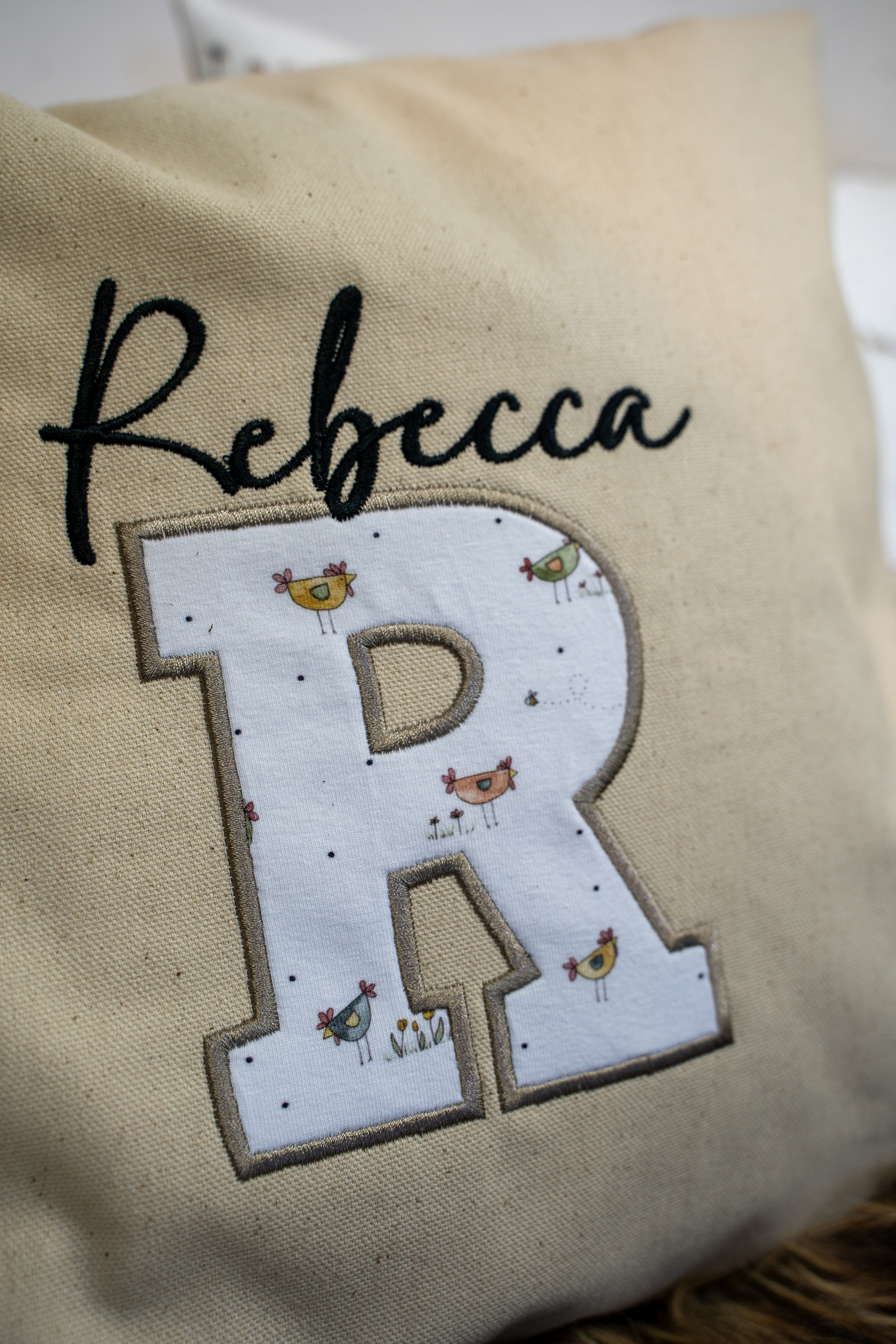 Bio Stoff - Hühnergegacker weiß