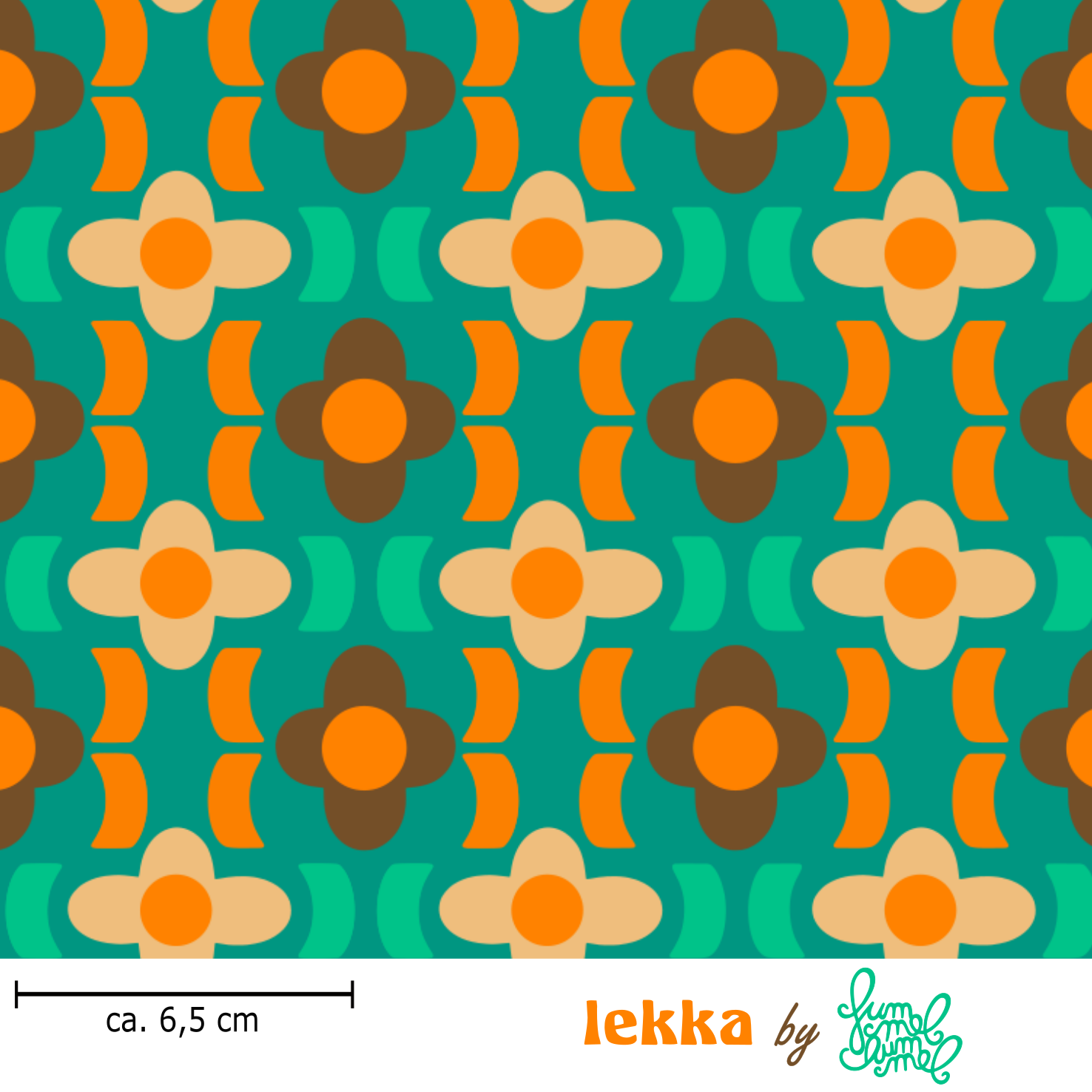 Bio Stoff - Lekka Petrol von Fummelhummel in petrol