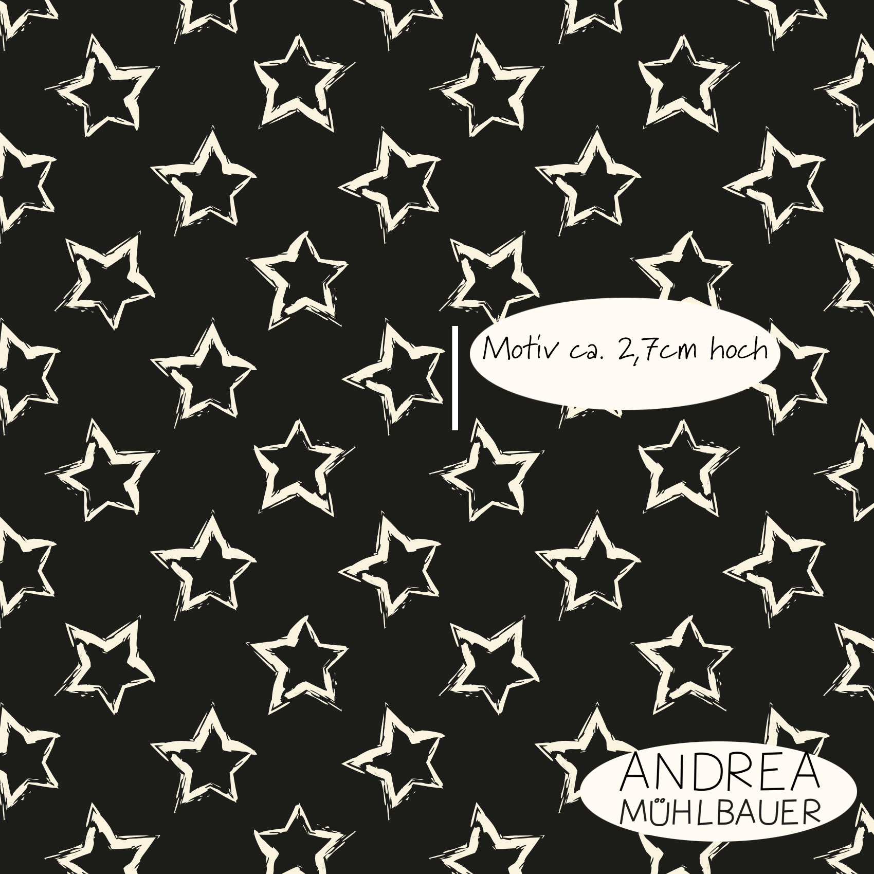 Bio Webware Stoff - Christmas in the Forest Stars black - AndreaMuehlbauer, schwarz, Sonne, Mond und Sterne, 100% Bio-Baumwolle Bio Webware Stoff - Christmas in the Forest Stars black - AndreaMuehlbauer, schwarz, Sonne, Mond und Sterne, 100% Bio-Baumwolle