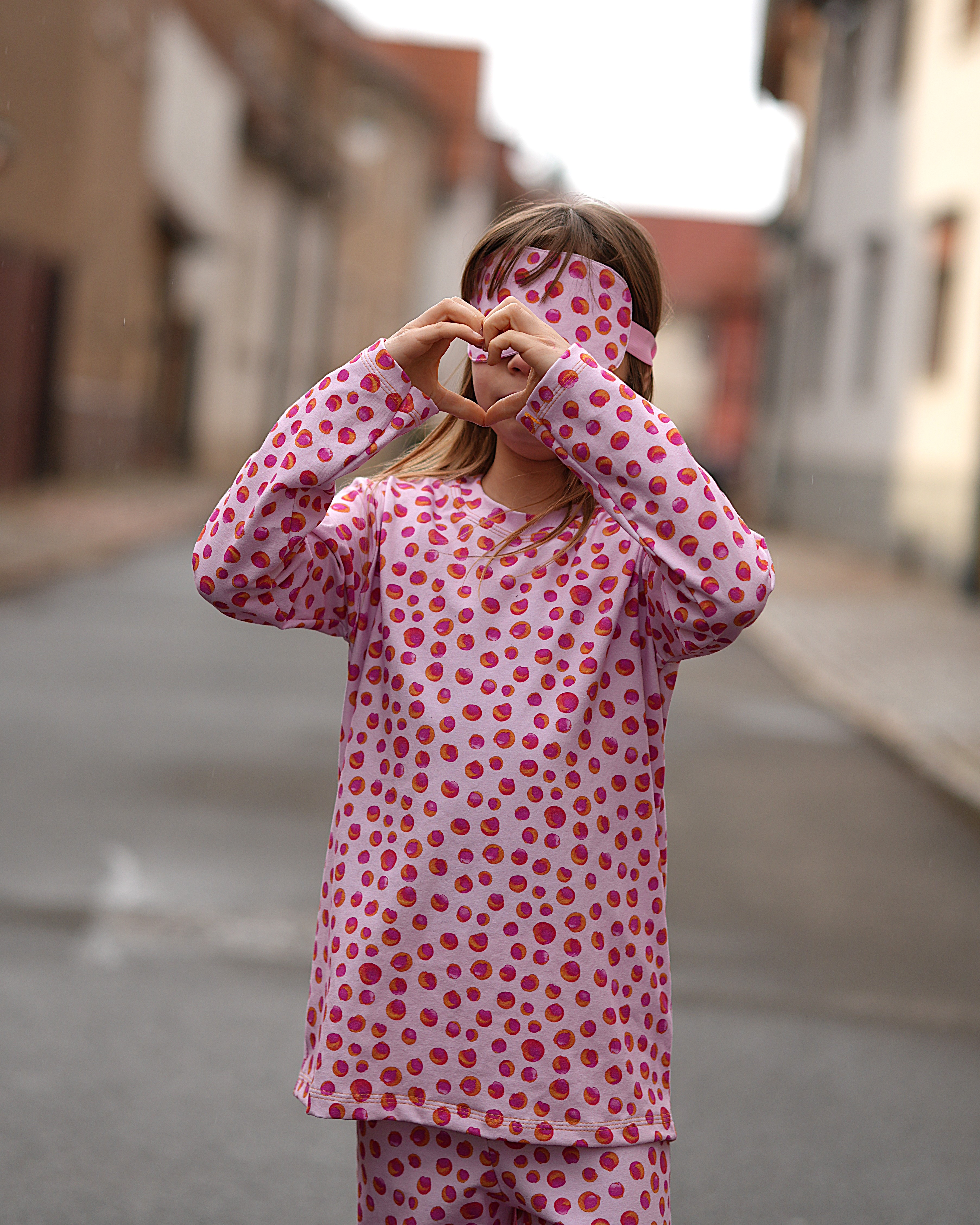 Bio Stoff  - Crazy Dots pink