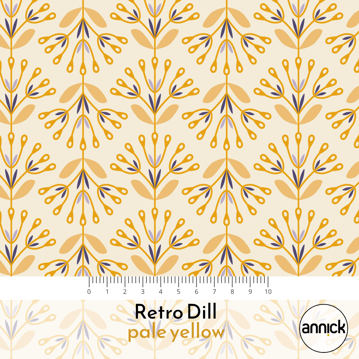 Retro Dill pale yellow