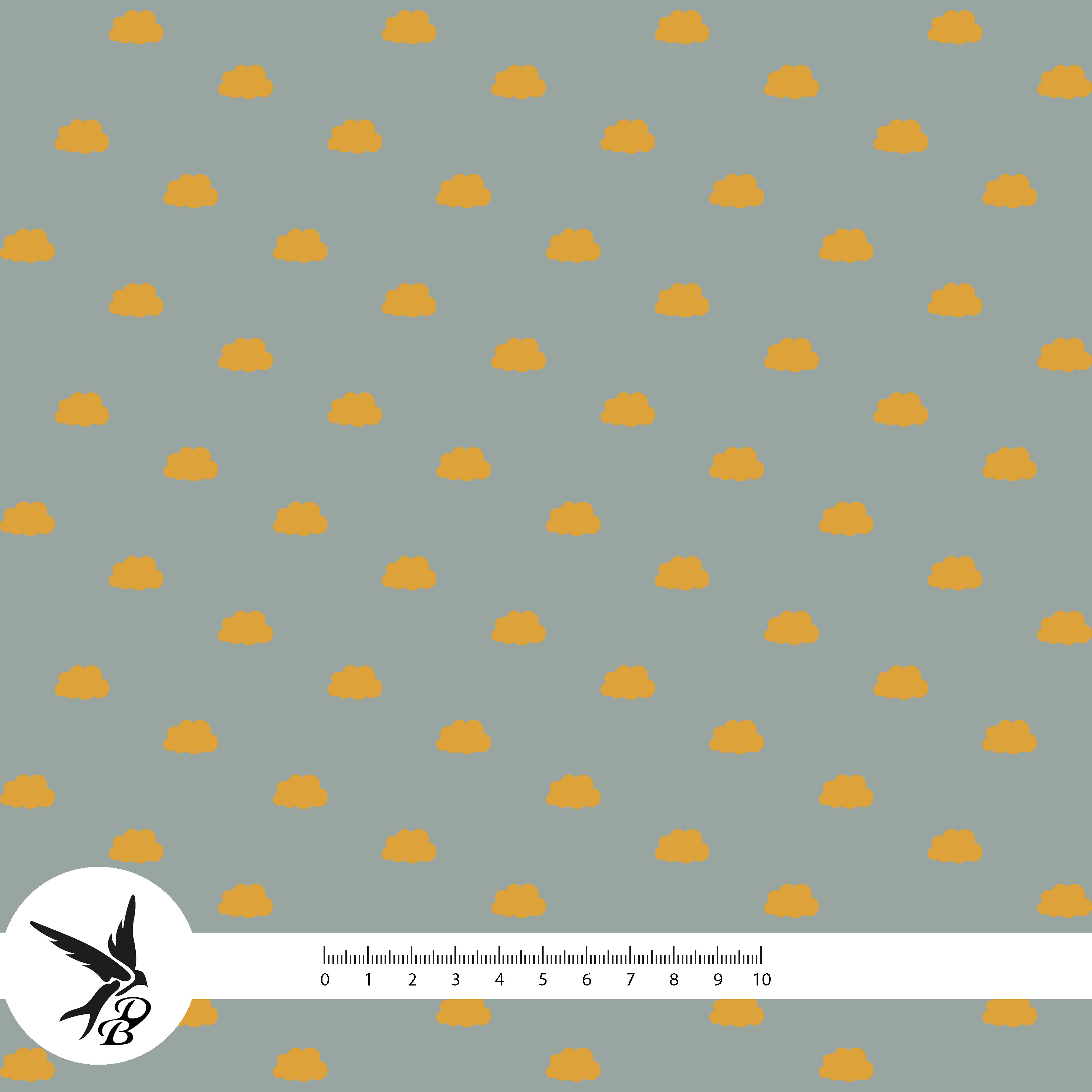 Bio Webware Stoff - Waldtiere im Winter Kombi Wolken Orange - DanielaBonn, Winter, grau, 100% Bio-Baumwolle Bio Webware Stoff - Waldtiere im Winter Kombi Wolken Orange - DanielaBonn, Winter, grau, 100% Bio-Baumwolle