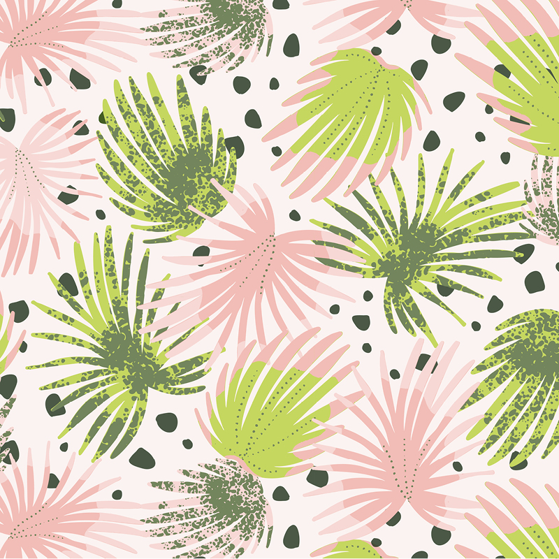 Bio Stoff  - Palmenblatt pastell