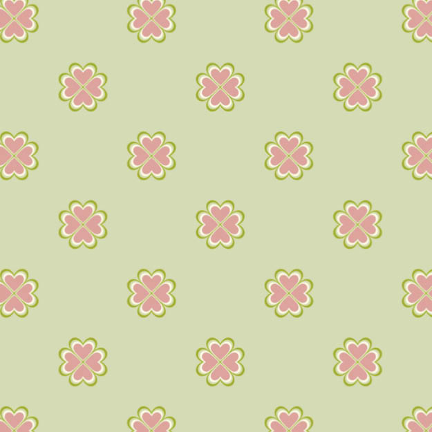 Organic fabric - Glück green - misspeppels