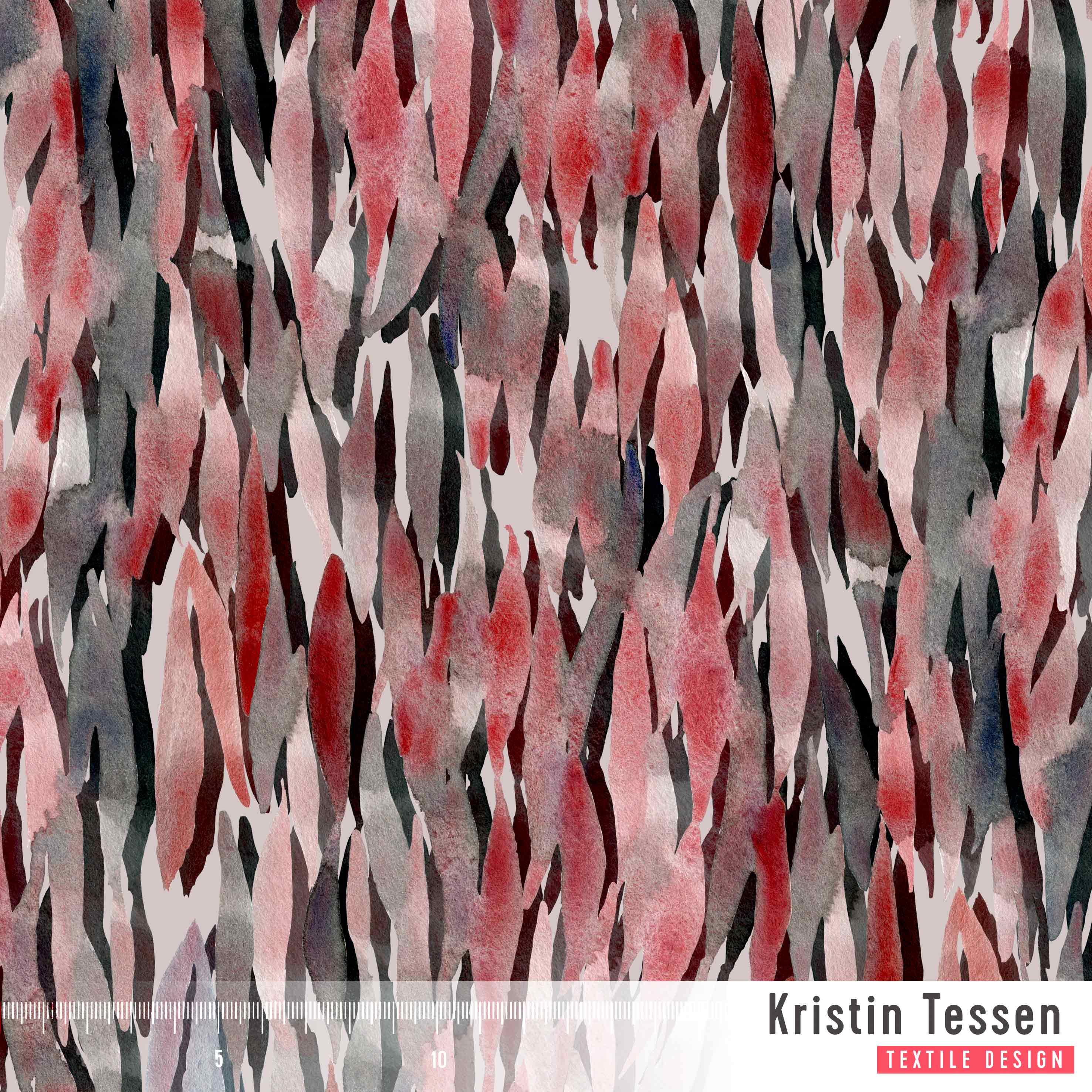 Bio Fabric - Wildstripes Burgundy 