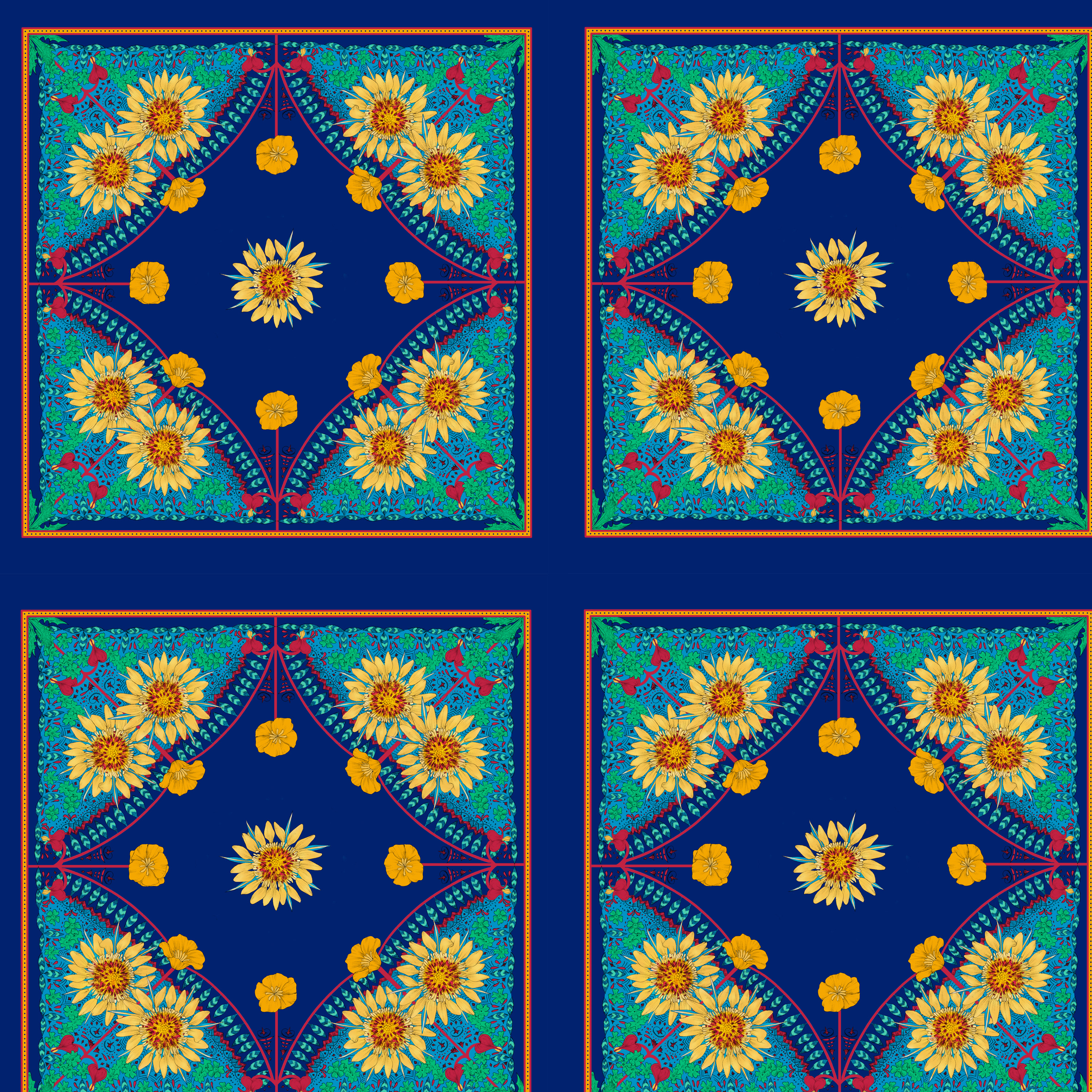 Bandana, blau, Webware Bandana, blau, Webware