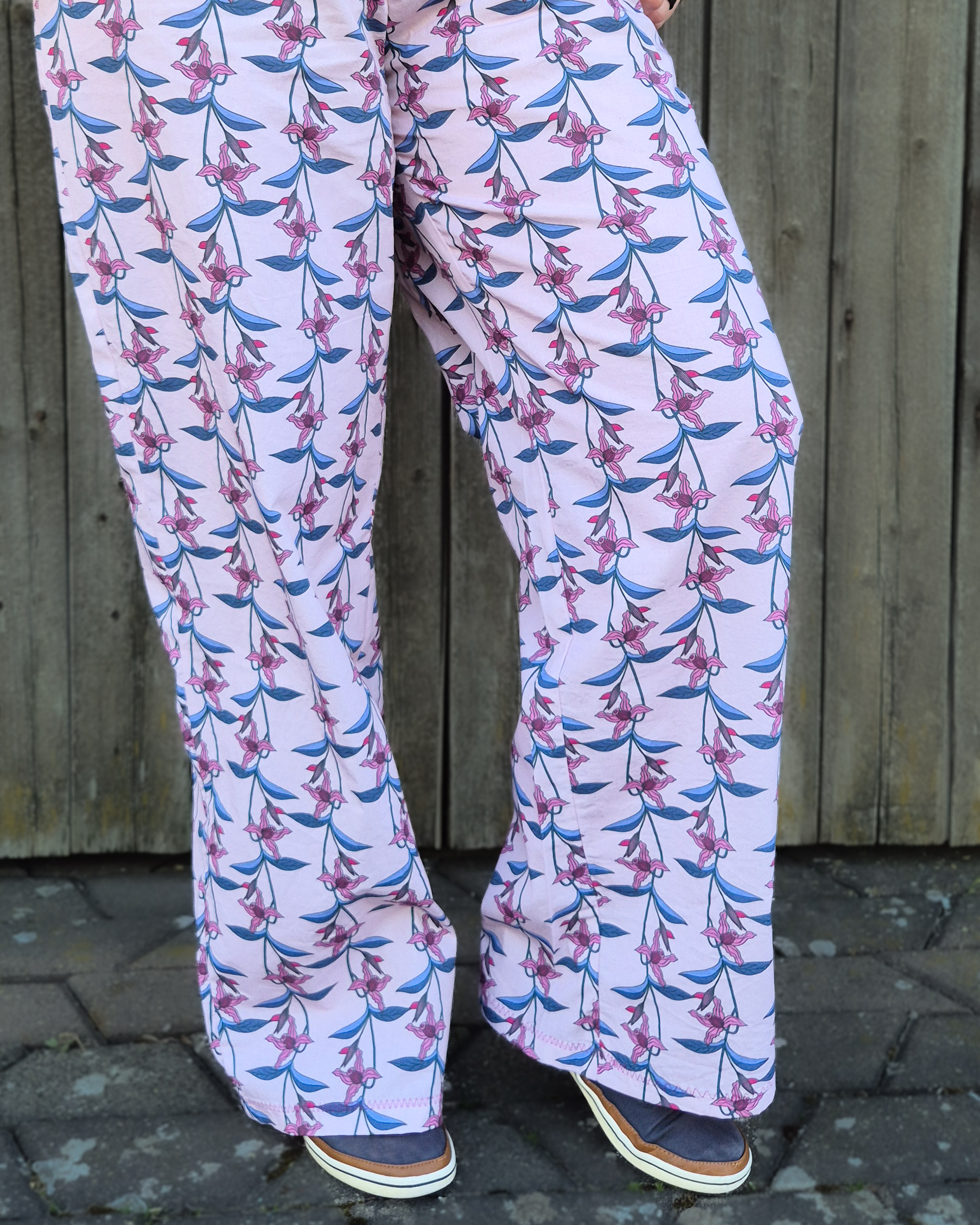 Organic fabric - Tropische Blumen