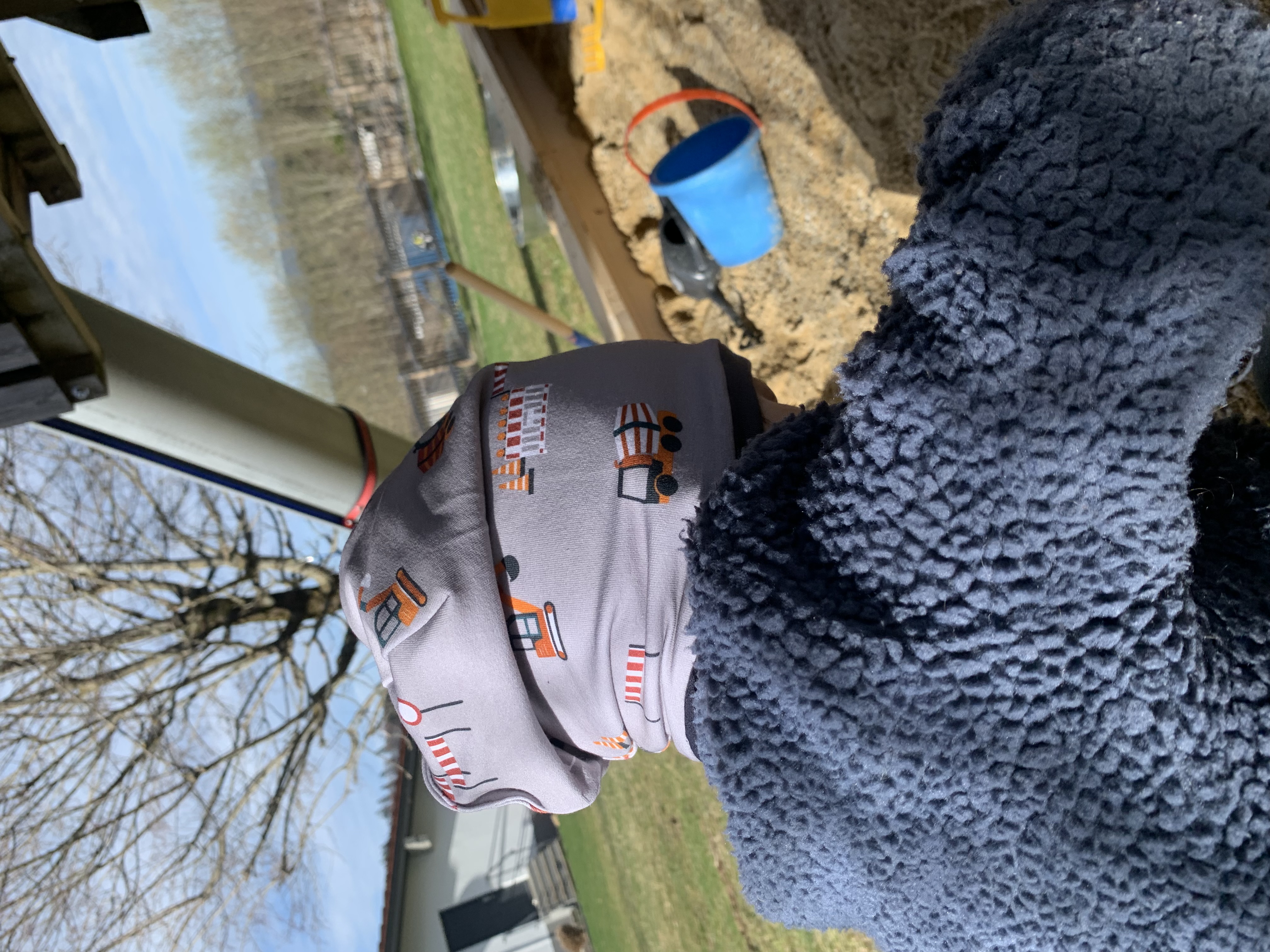 Bio Stoff  -  Baustelle beige