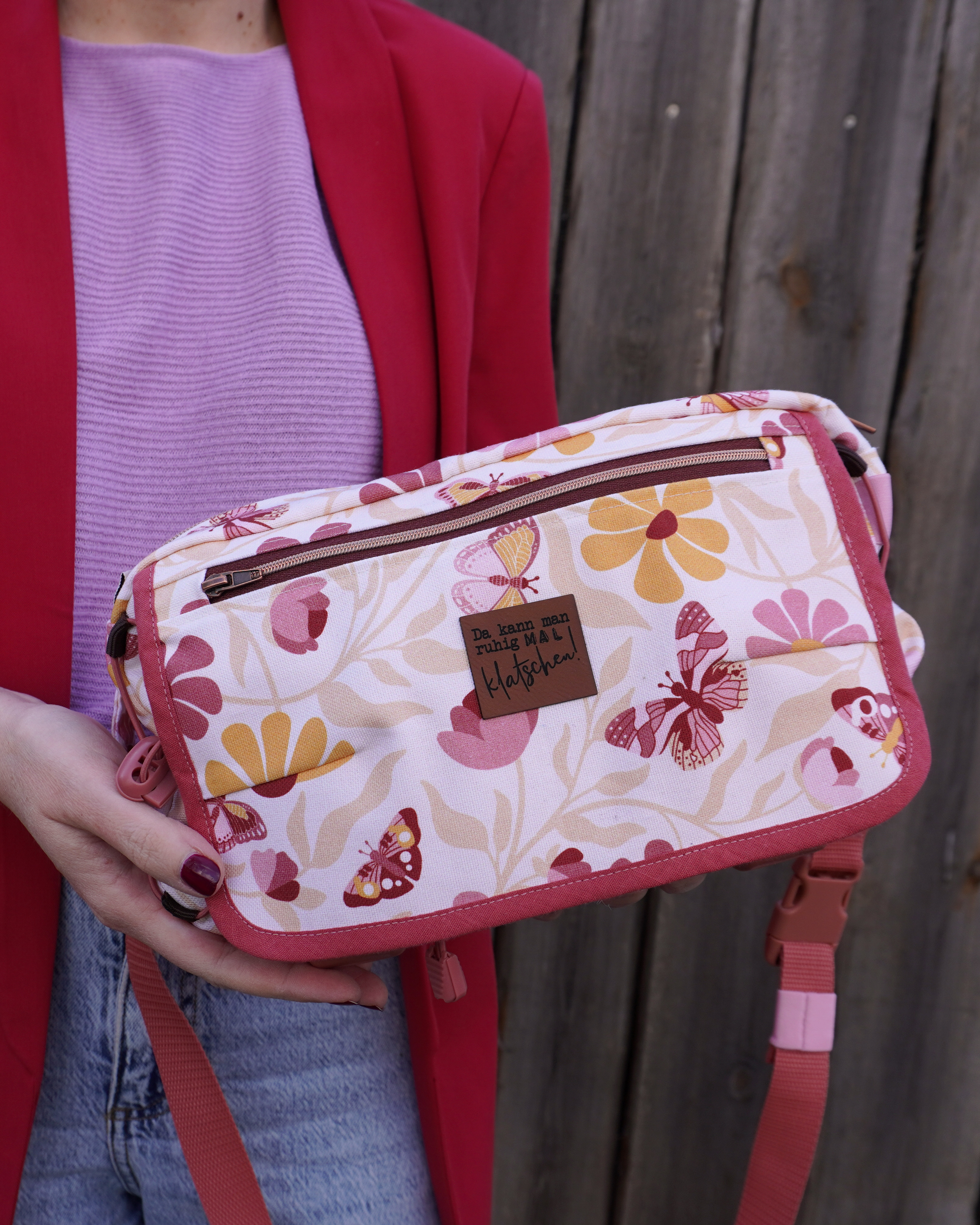 Bio Stoff  - Butterfly Garden Blütenflug