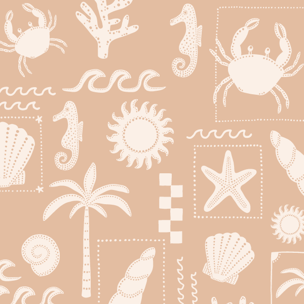 Organic fabric - Strand und Sand